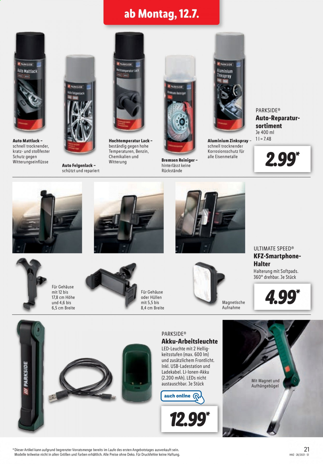 Lidl Prospekte  - 12.07.2021 - 17.07.2021. Seite 21