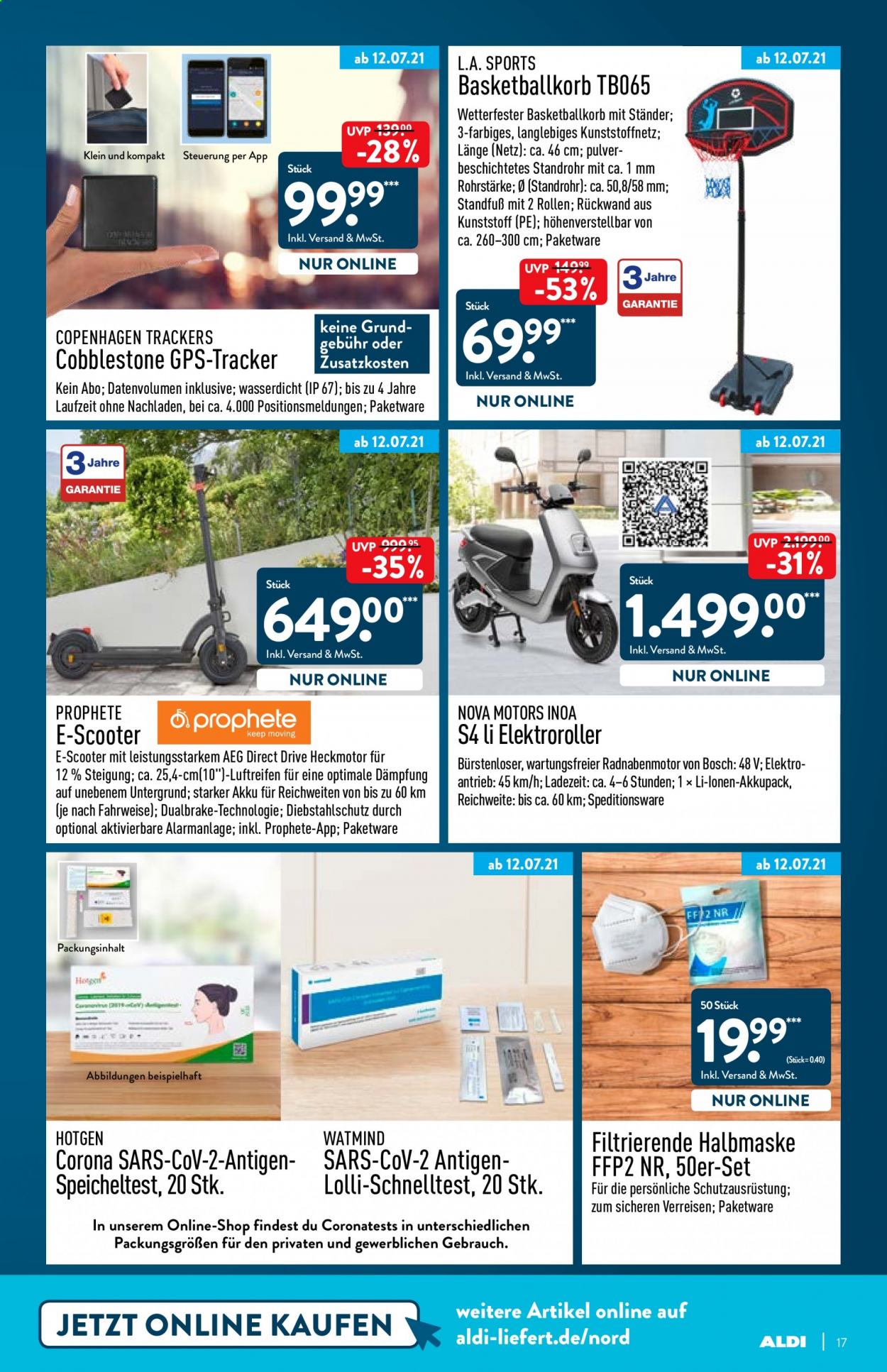 ALDI Nord Prospekte  - 12.07.2021 - 17.07.2021. Seite 17