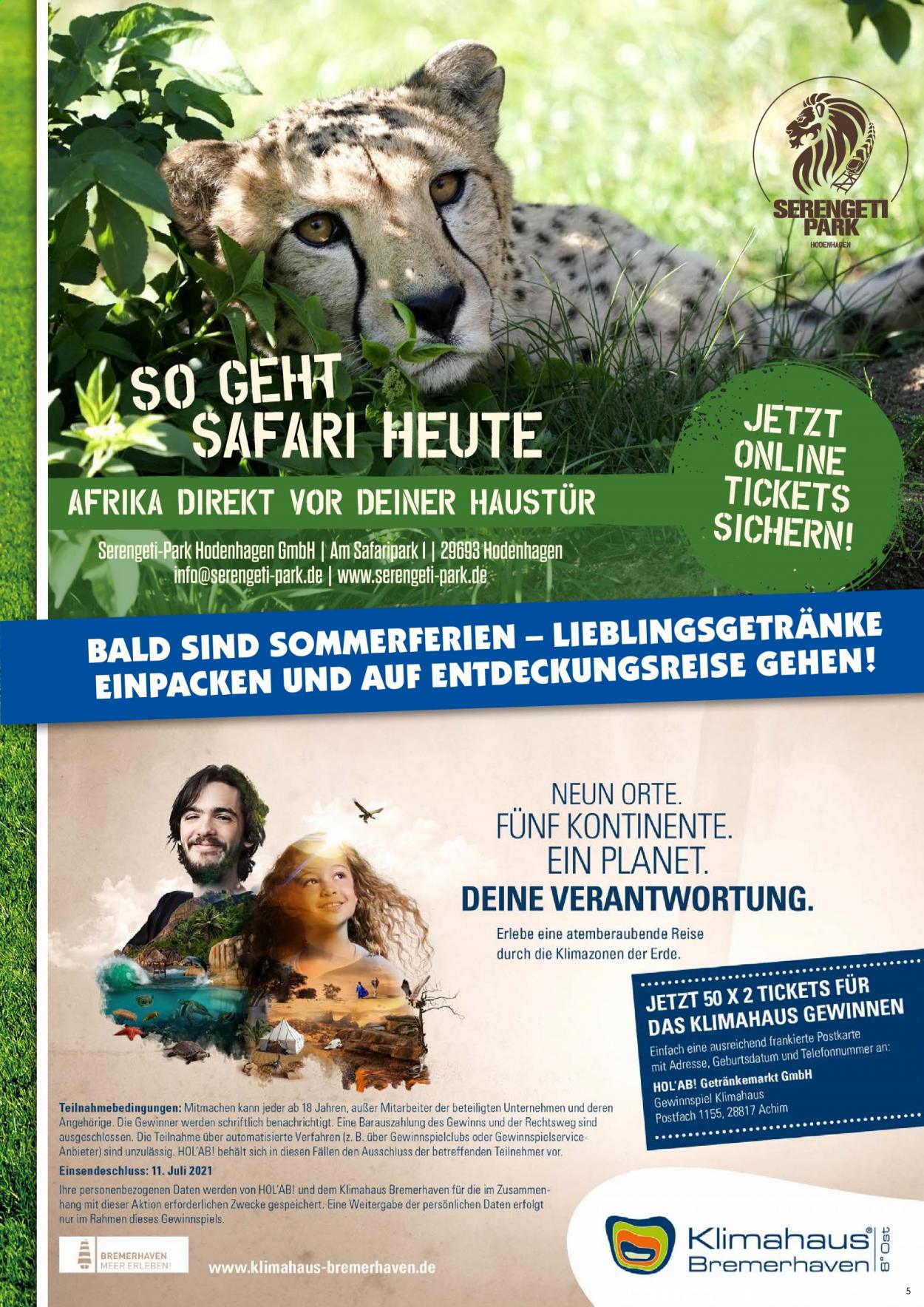 Hol'ab! Getränkemarkt Prospekte  - 5.07.2021 - 10.07.2021. Seite 5