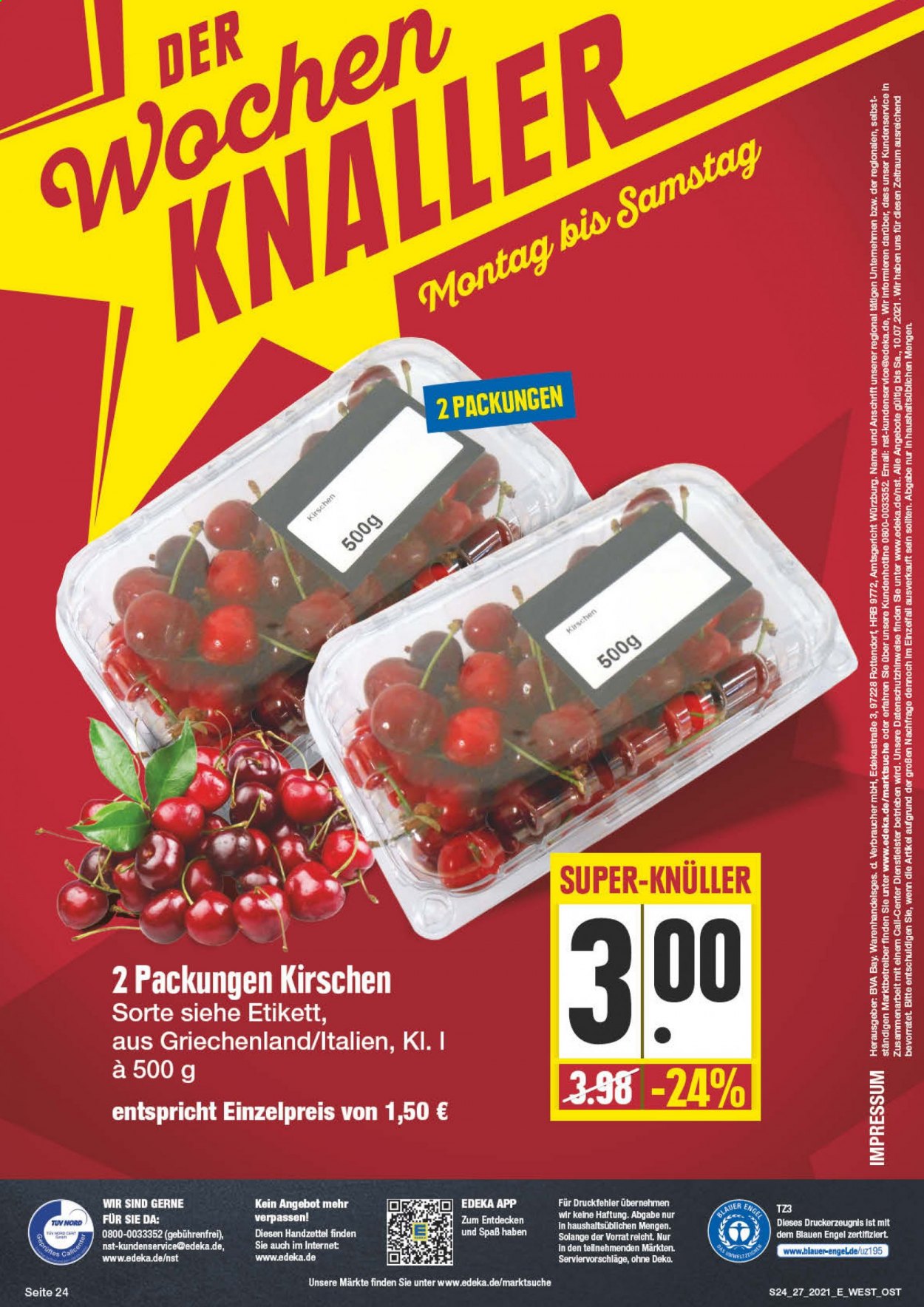 Edeka Prospekte  - 5.07.2021 - 10.07.2021. Seite 24