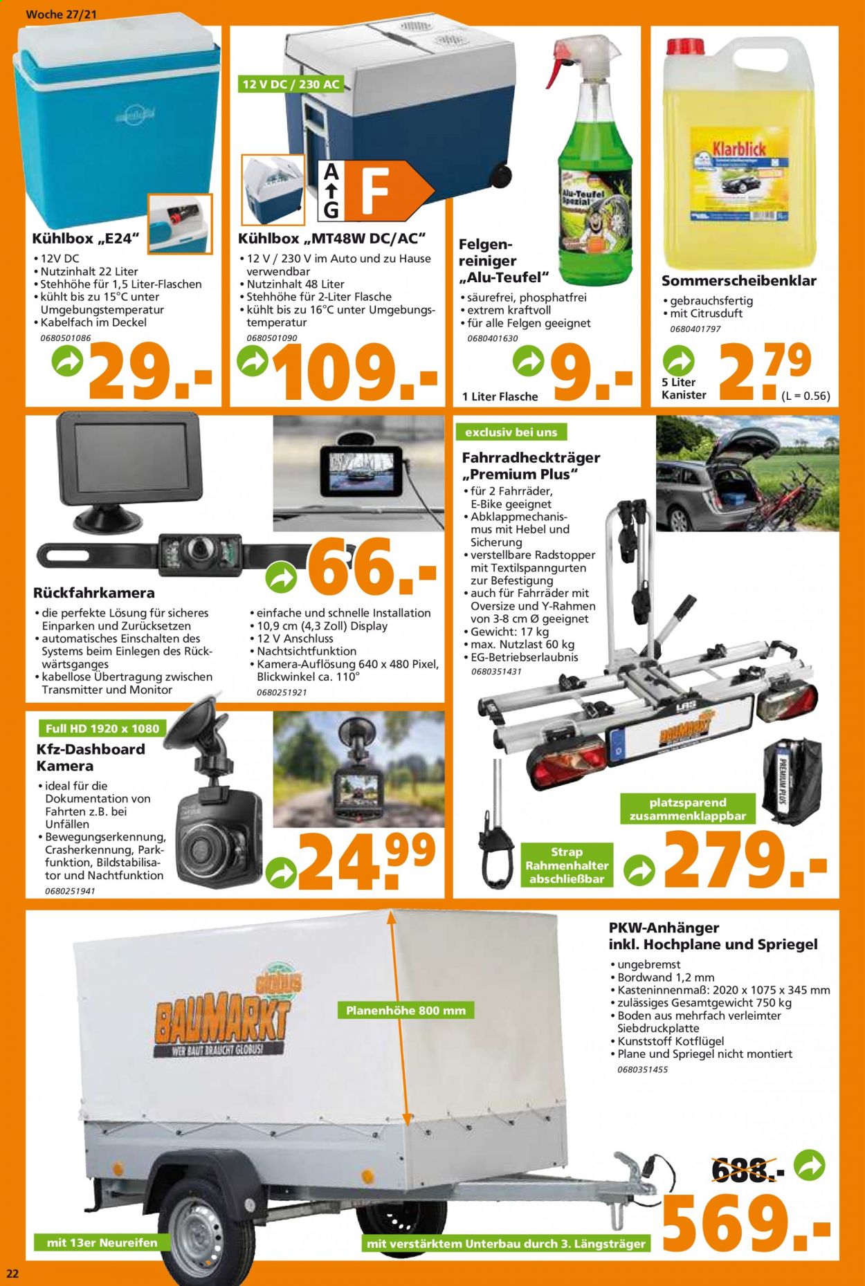 Globus Baumarkt Prospekte  - 5.07.2021 - 10.07.2021. Seite 22