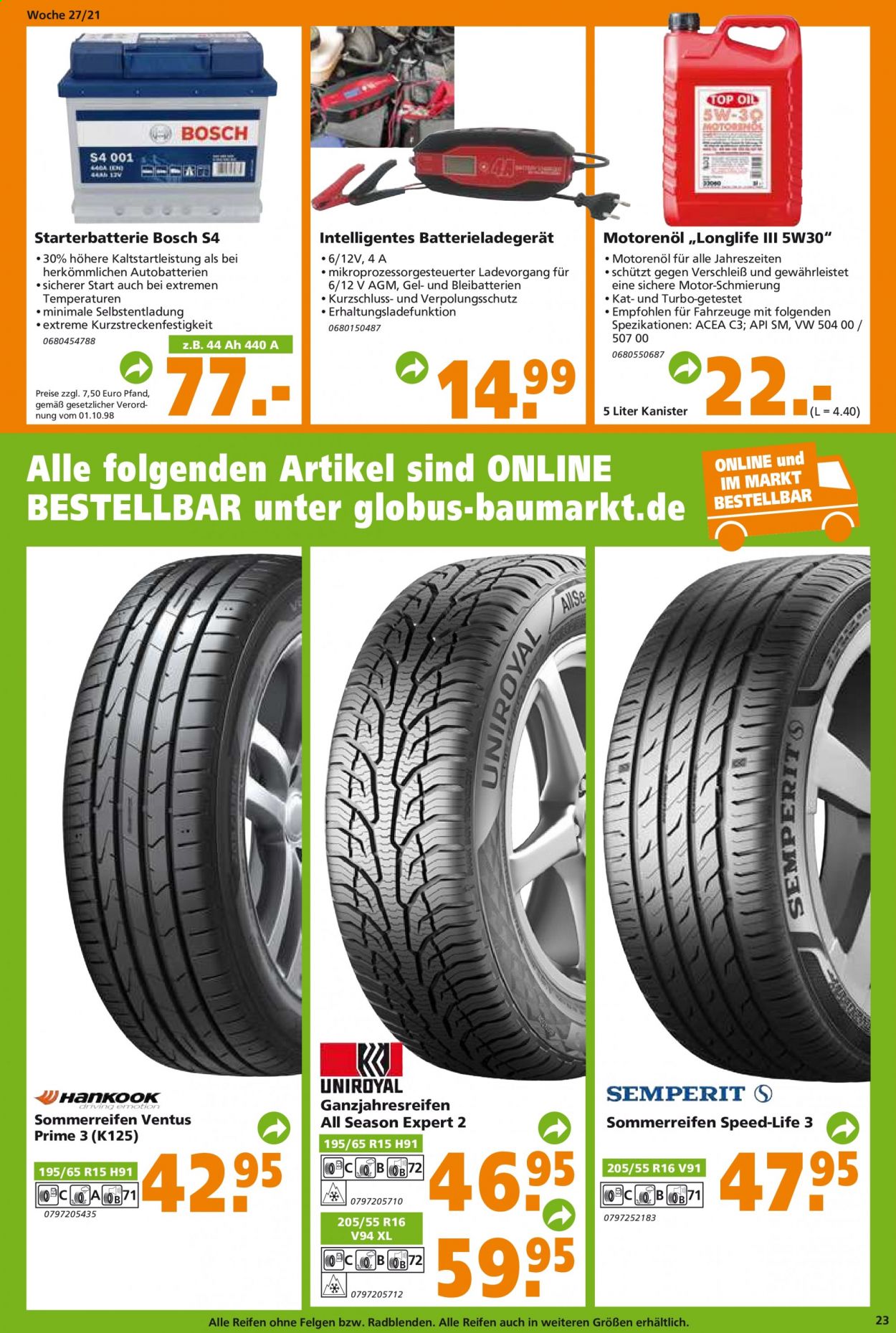 Globus Baumarkt Prospekte  - 5.07.2021 - 10.07.2021. Seite 23