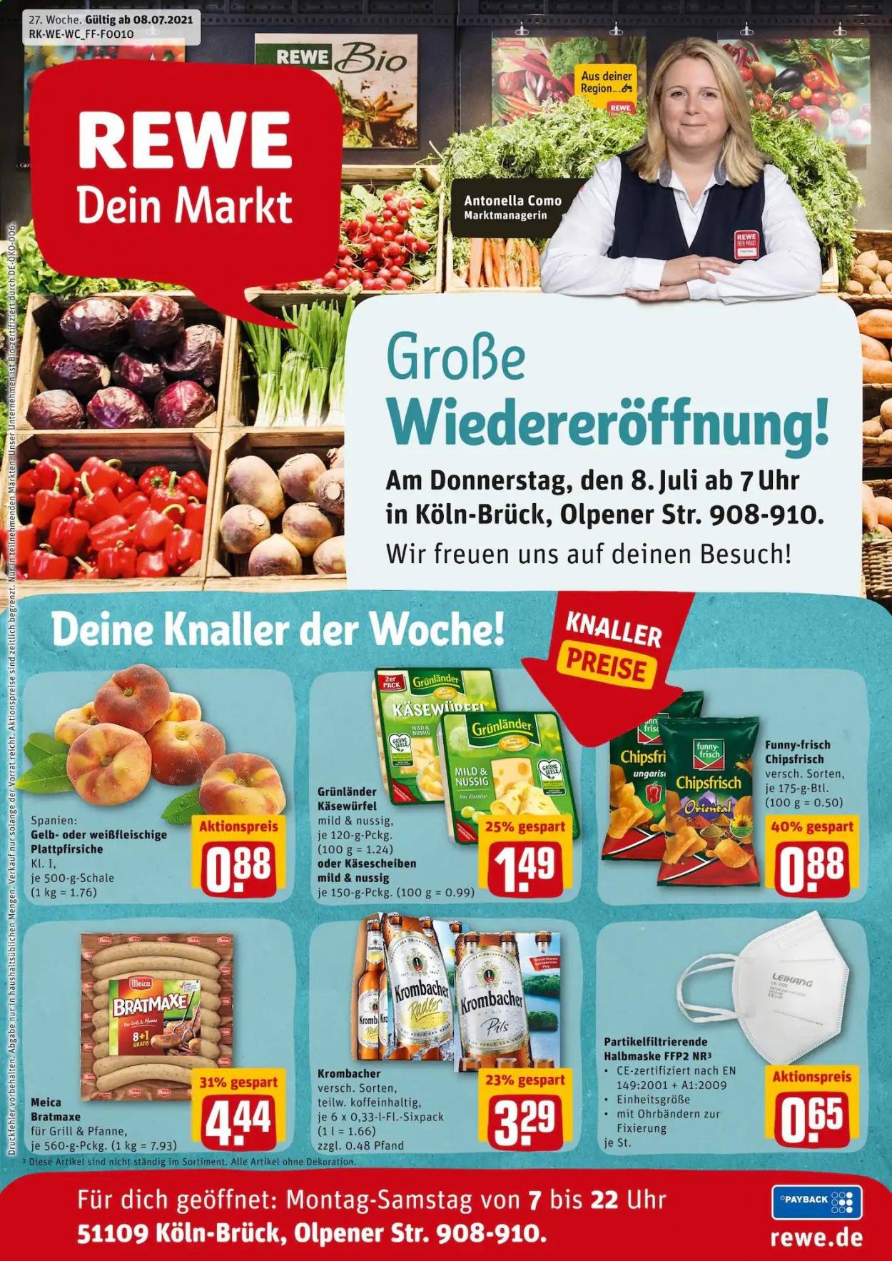 REWE Prospekte  - 5.07.2021 - 10.07.2021. Seite 1