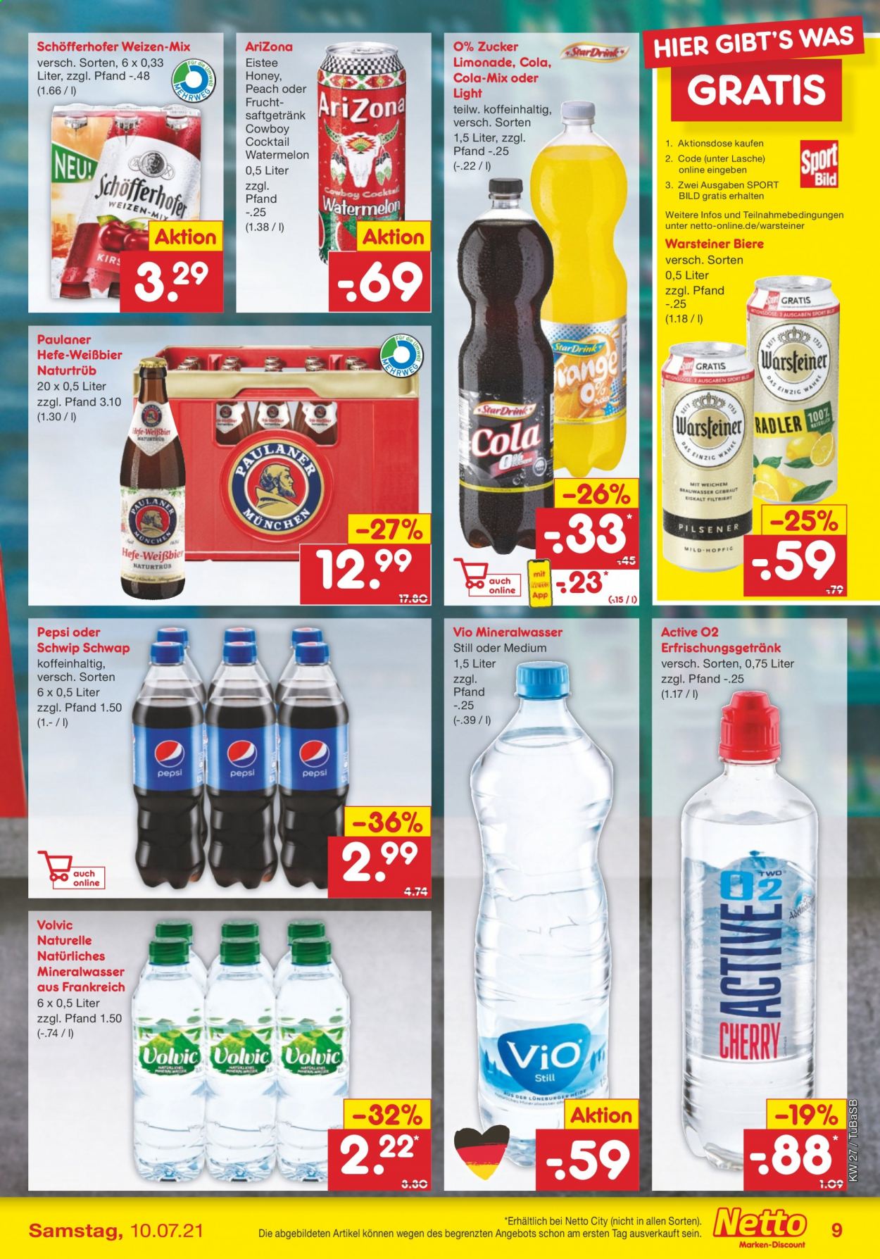 Netto Marken-Discount Prospekte  - 5.07.2021 - 10.07.2021. Seite 9