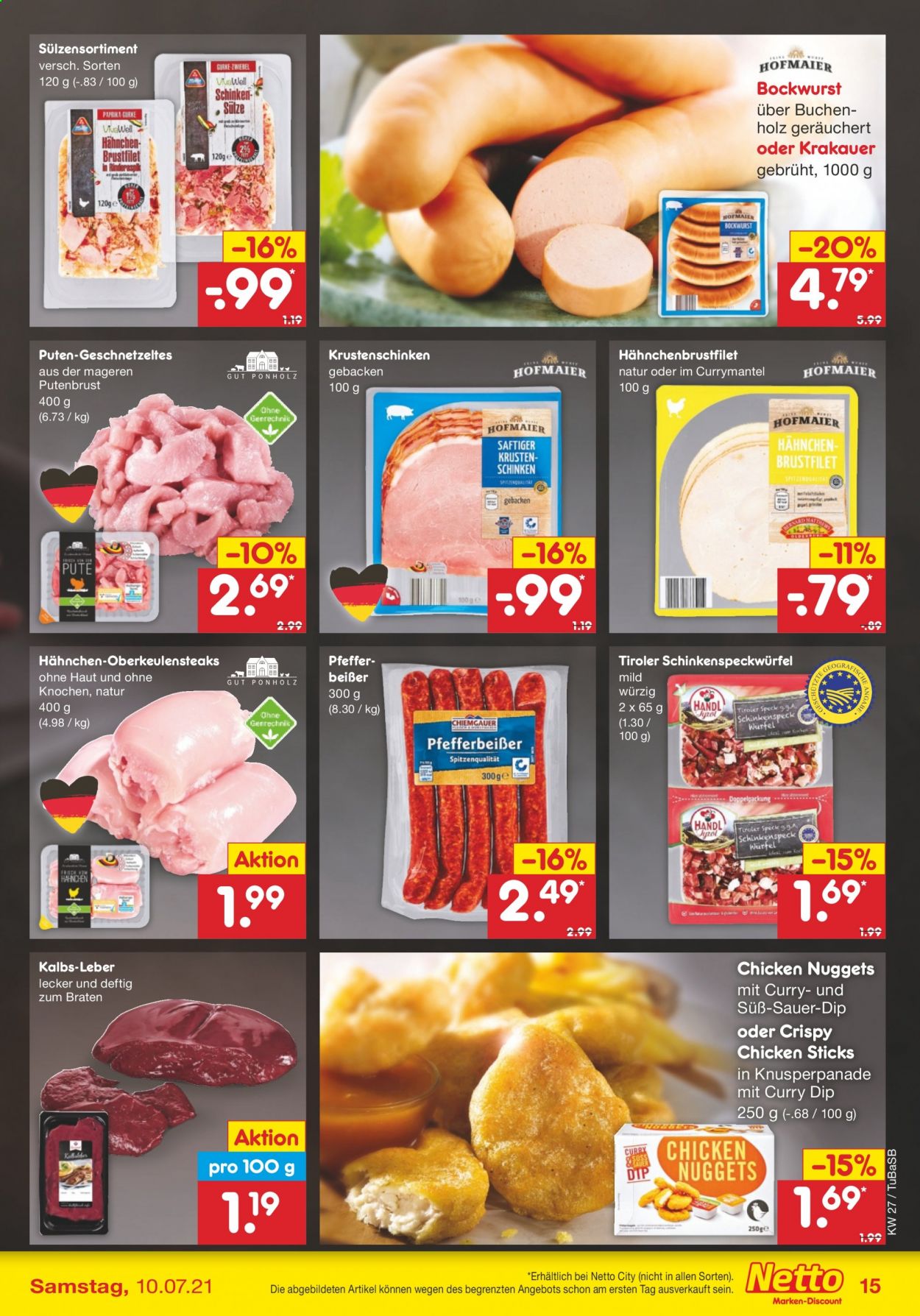 Netto Marken-Discount Prospekte  - 5.07.2021 - 10.07.2021. Seite 15