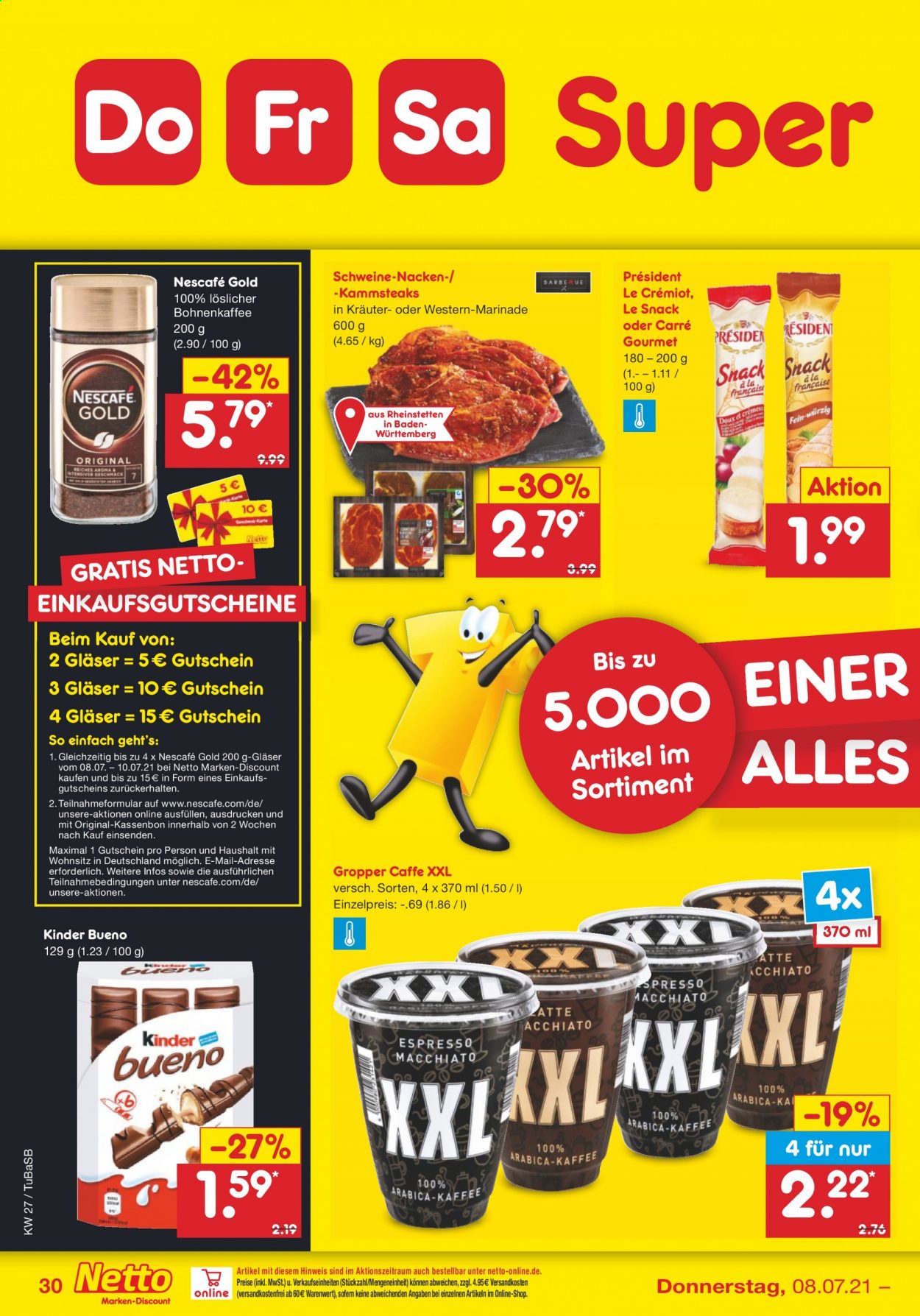 Netto Marken-Discount Prospekte  - 5.07.2021 - 10.07.2021. Seite 30