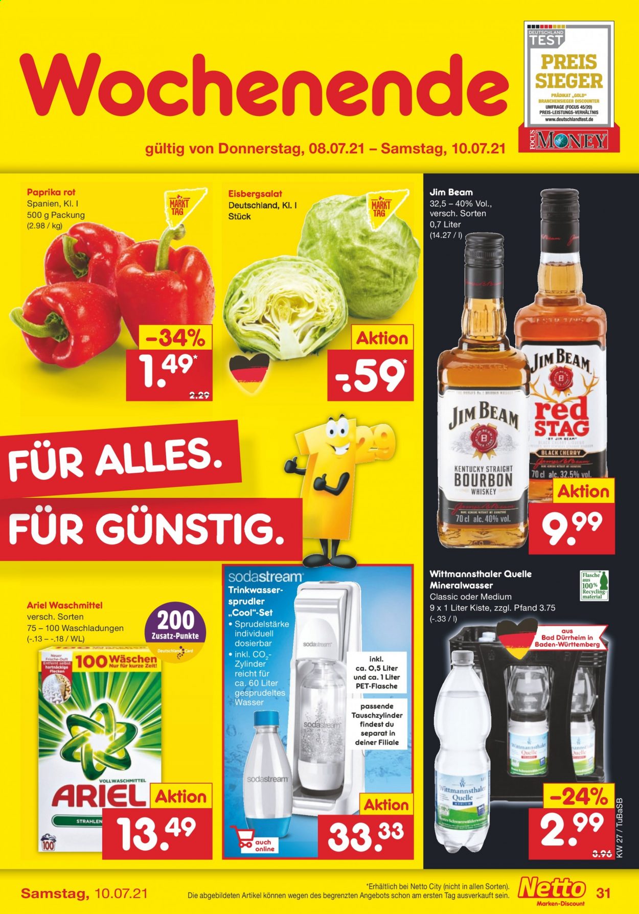 Netto Marken-Discount Prospekte  - 5.07.2021 - 10.07.2021. Seite 31