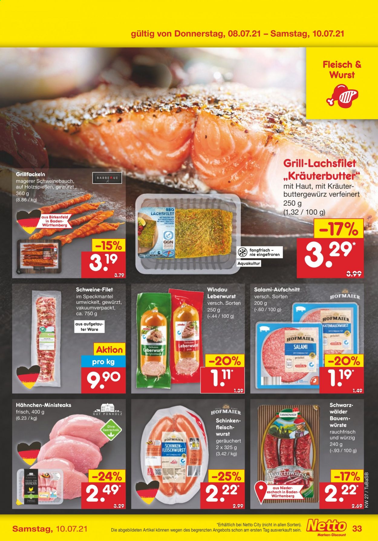 Netto Marken-Discount Prospekte  - 5.07.2021 - 10.07.2021. Seite 33