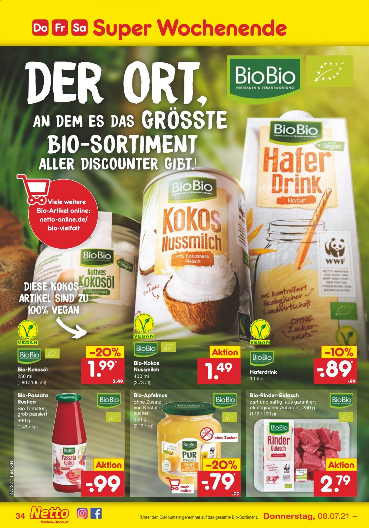 Netto Marken-Discount Prospekte  - 5.07.2021 - 10.07.2021. Seite 34