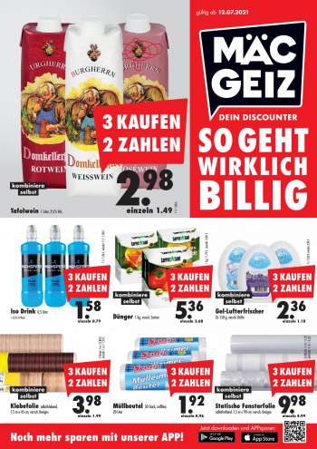 Prospekte Mäc-Geiz - 12.7.2021 - 17.7.2021.