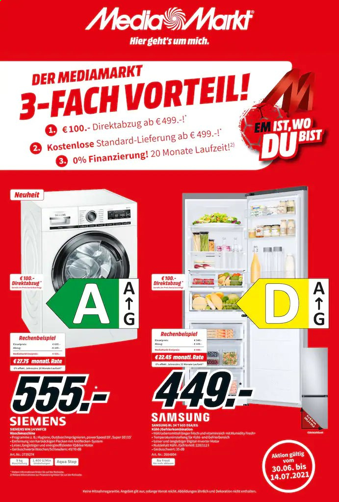 MediaMarkt Prospekte  - 30.06.2021 - 14.07.2021. Seite 1