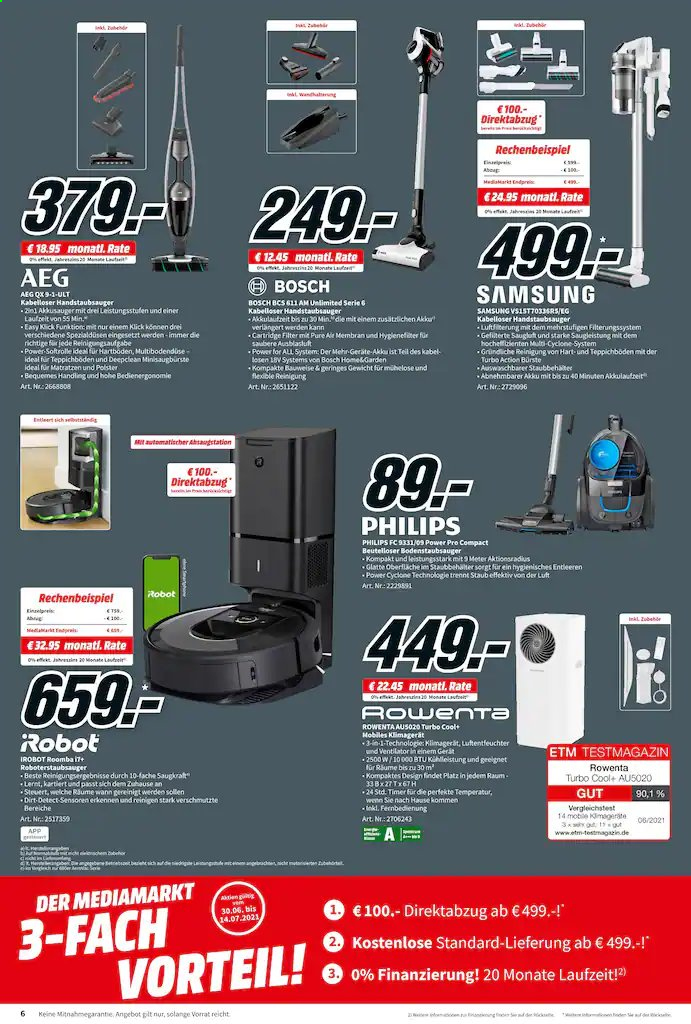 MediaMarkt Prospekte  - 30.06.2021 - 14.07.2021. Seite 6