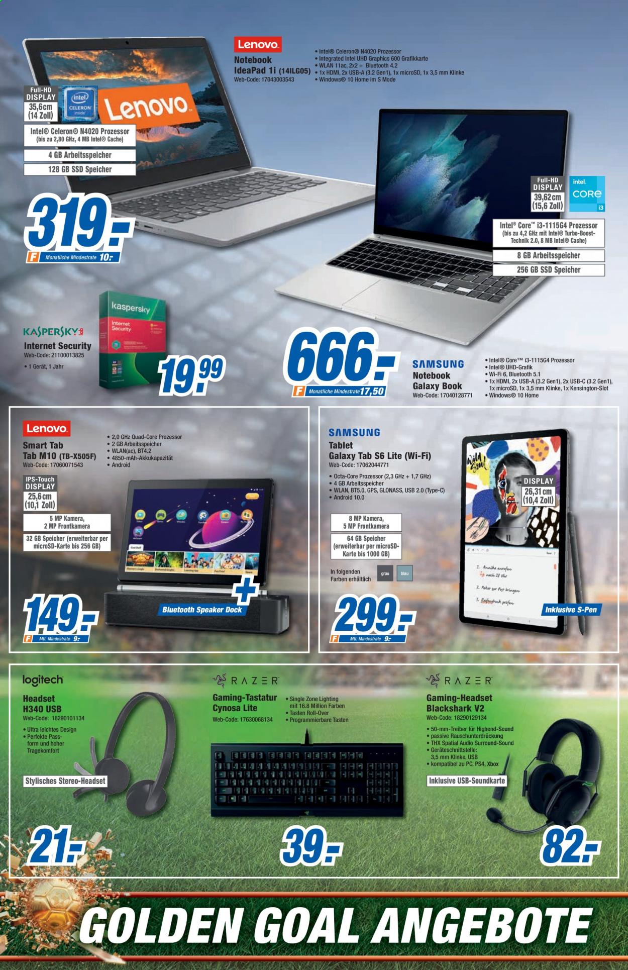 thumbnail - Prospekte Expert - 2.07.2021 - 10.07.2021 - Produkte in Aktion - Tablet, SSD-Speicher, Tastatur, Xbox, PlayStation 4, Kamera, GPS, Lautsprecher, Headset. Seite 10.