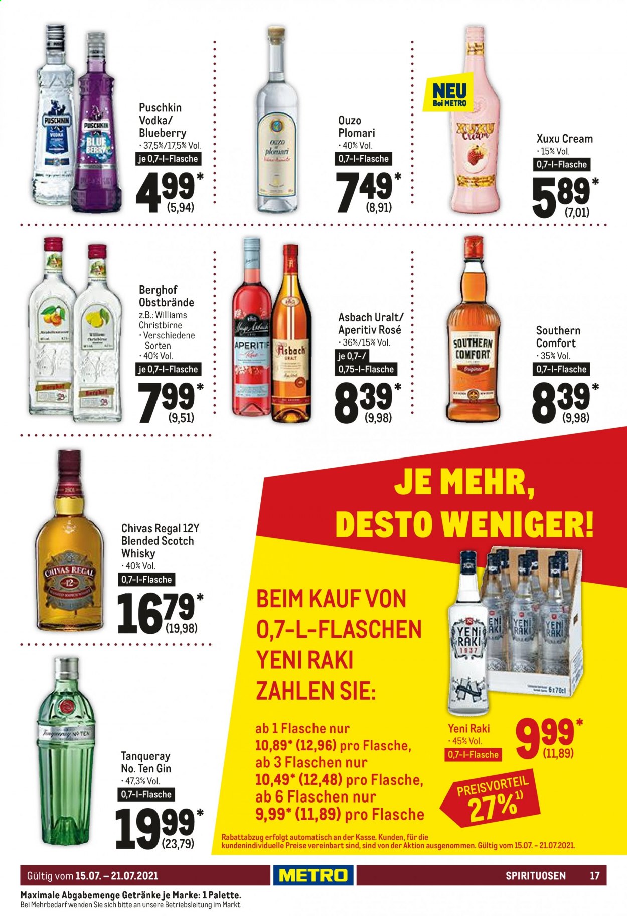 Metro Prospekte  - 15.07.2021 - 21.07.2021. Seite 17