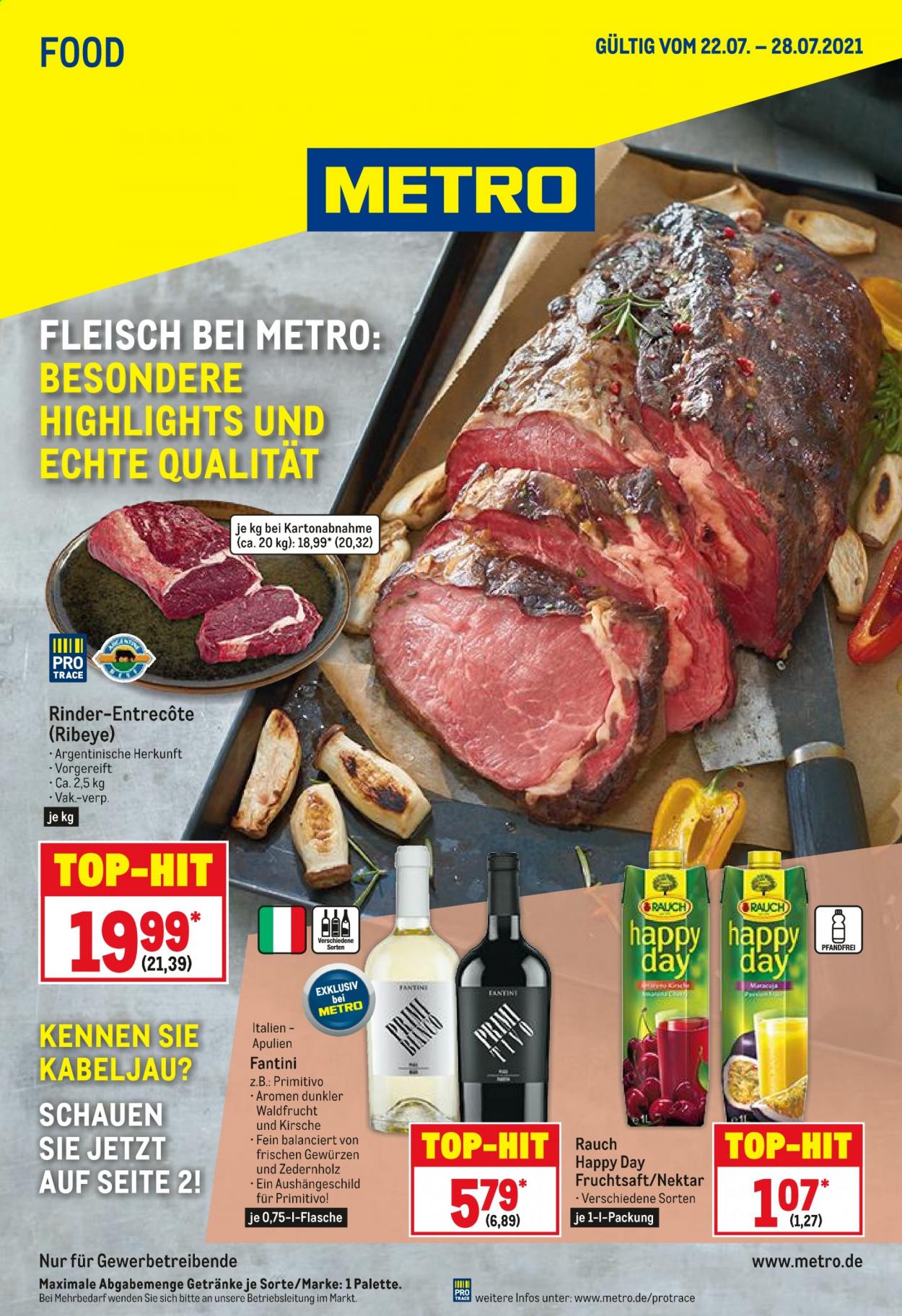 Metro Prospekte  - 22.07.2021 - 28.07.2021. Seite 1