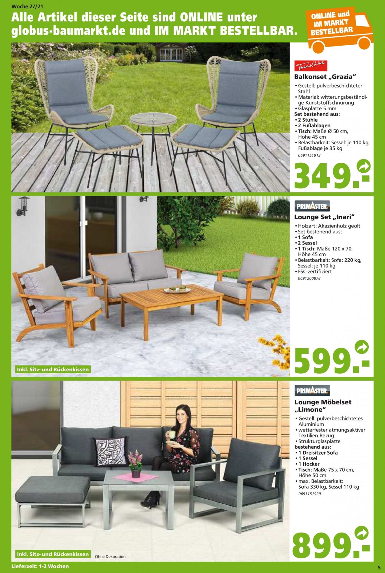 Globus Baumarkt Prospekte  - 6.07.2021 - 13.07.2021. Seite 5