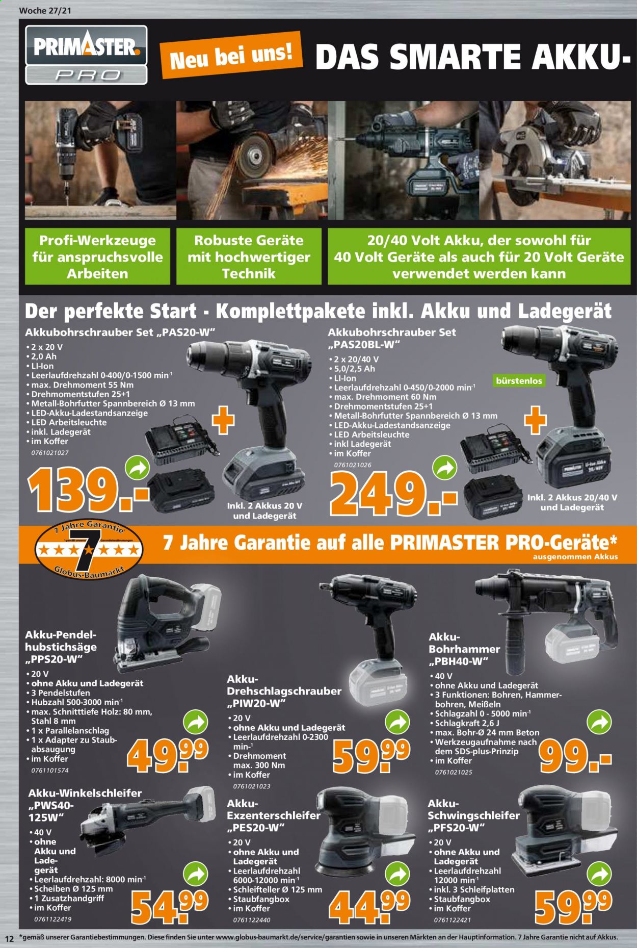 Globus Baumarkt Prospekte  - 6.07.2021 - 13.07.2021. Seite 12