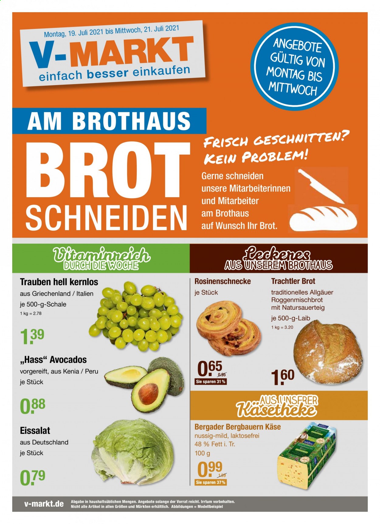 V-Markt Prospekte  - 19.07.2021 - 21.07.2021. Seite 1
