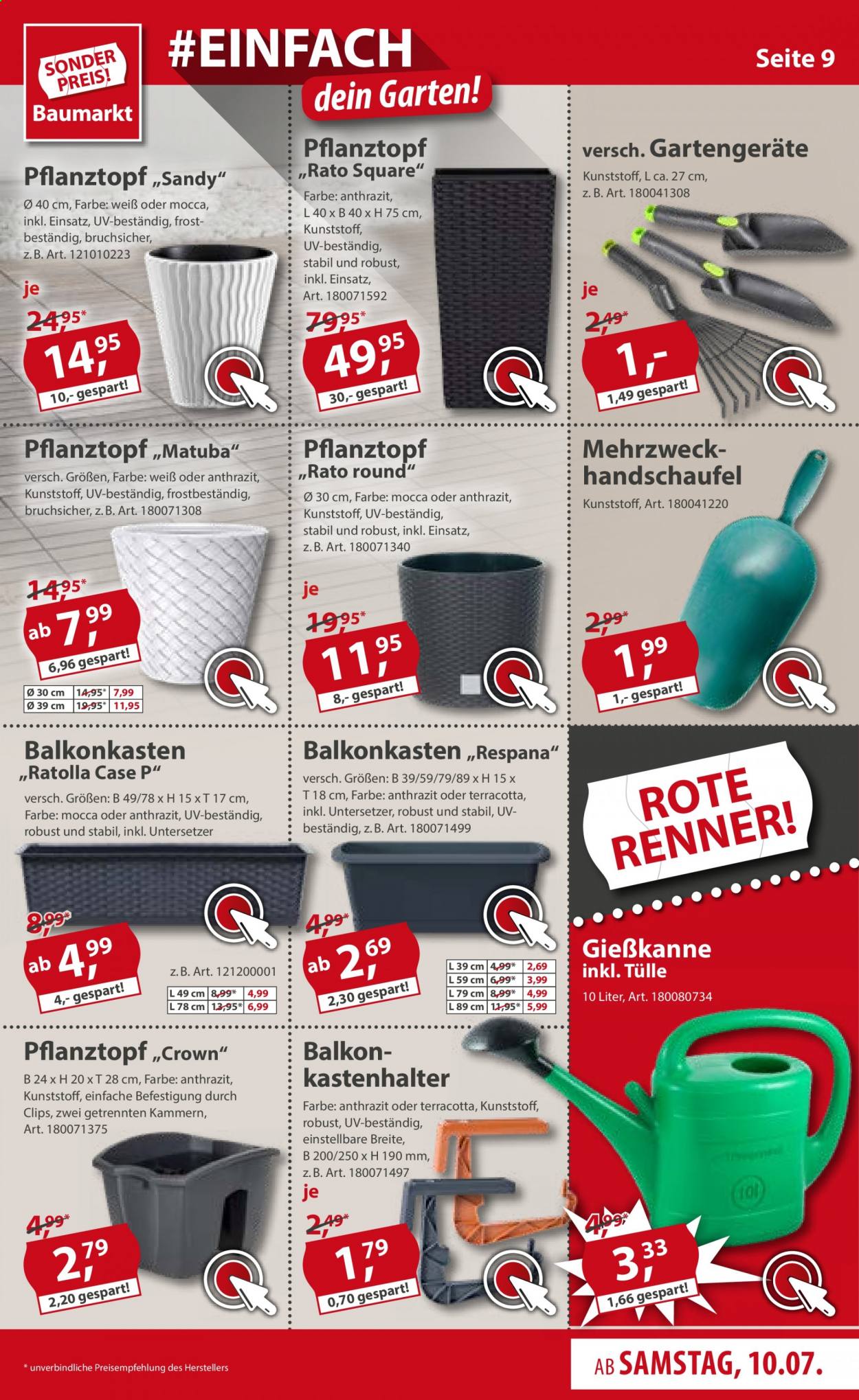 Sonderpreis-Baumarkt Prospekte  - 10.07.2021 - 16.07.2021. Seite 9