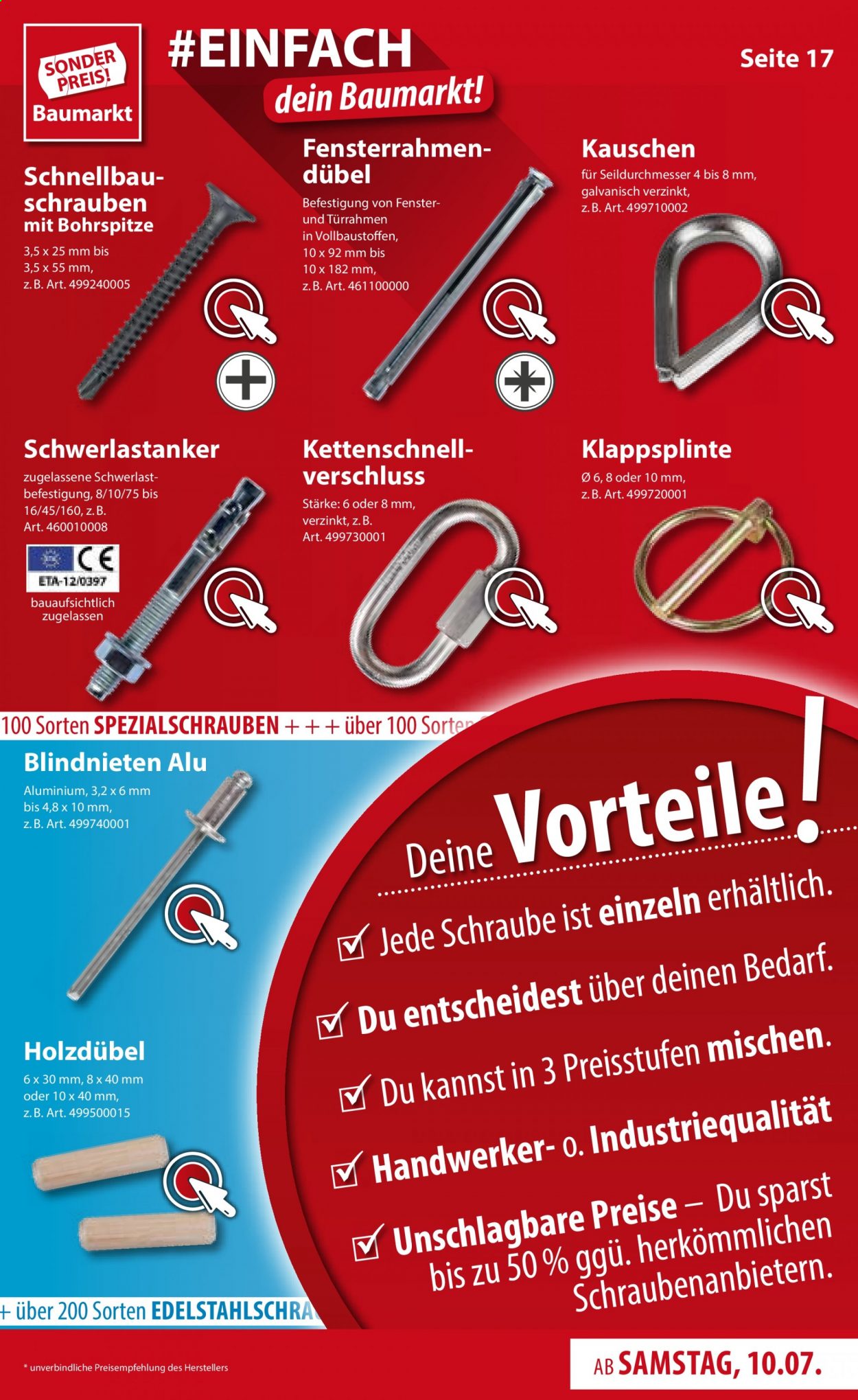 Sonderpreis-Baumarkt Prospekte  - 10.07.2021 - 16.07.2021. Seite 17