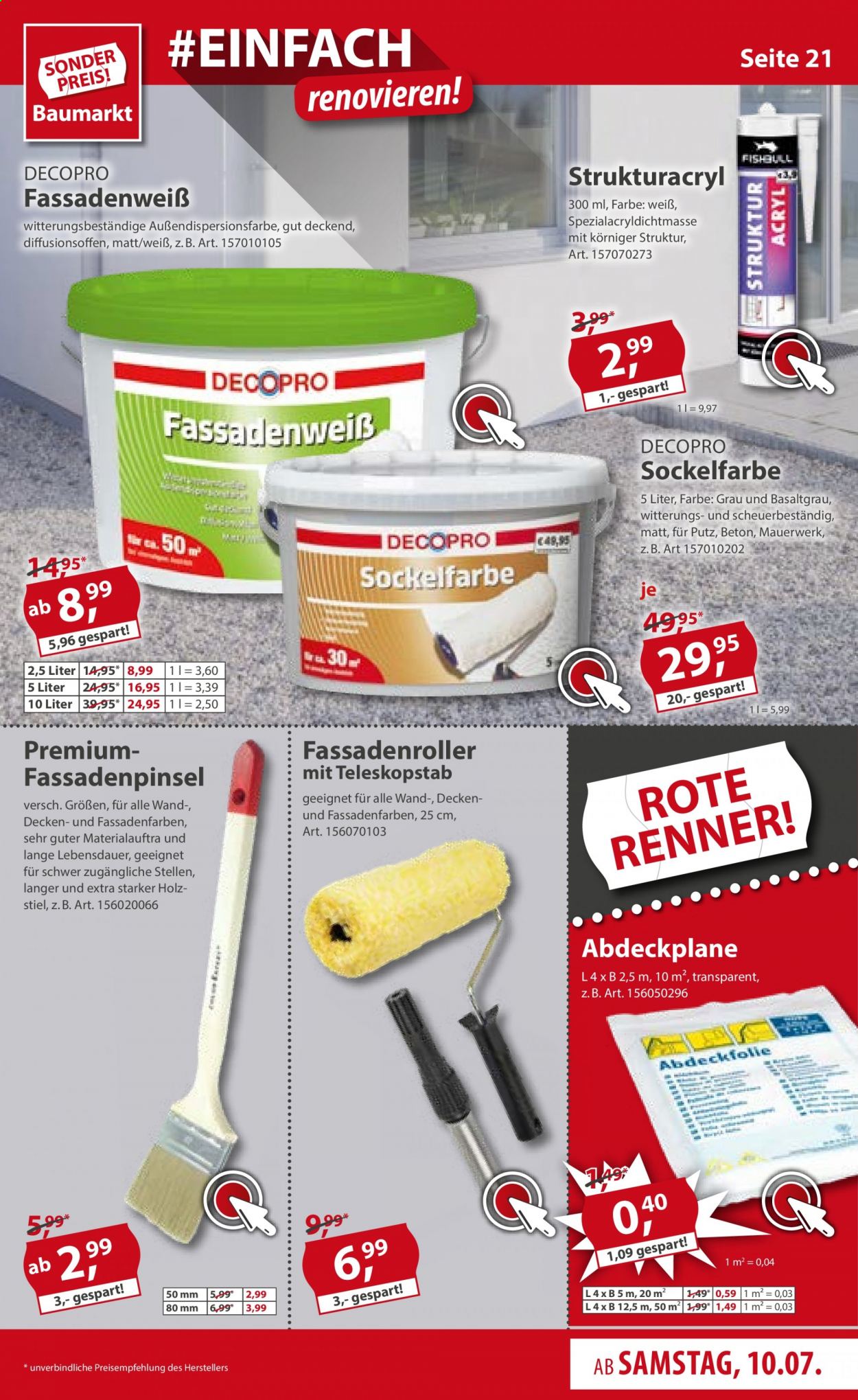 Sonderpreis-Baumarkt Prospekte  - 10.07.2021 - 16.07.2021. Seite 21