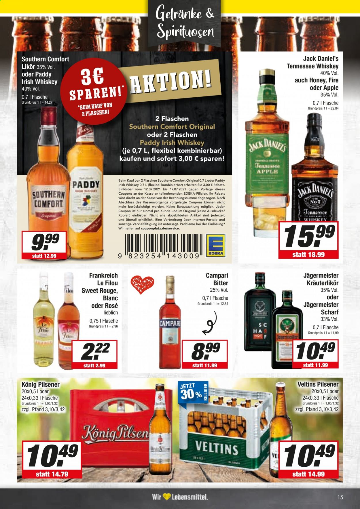 Edeka Prospekte  - 12.07.2021 - 17.07.2021. Seite 15