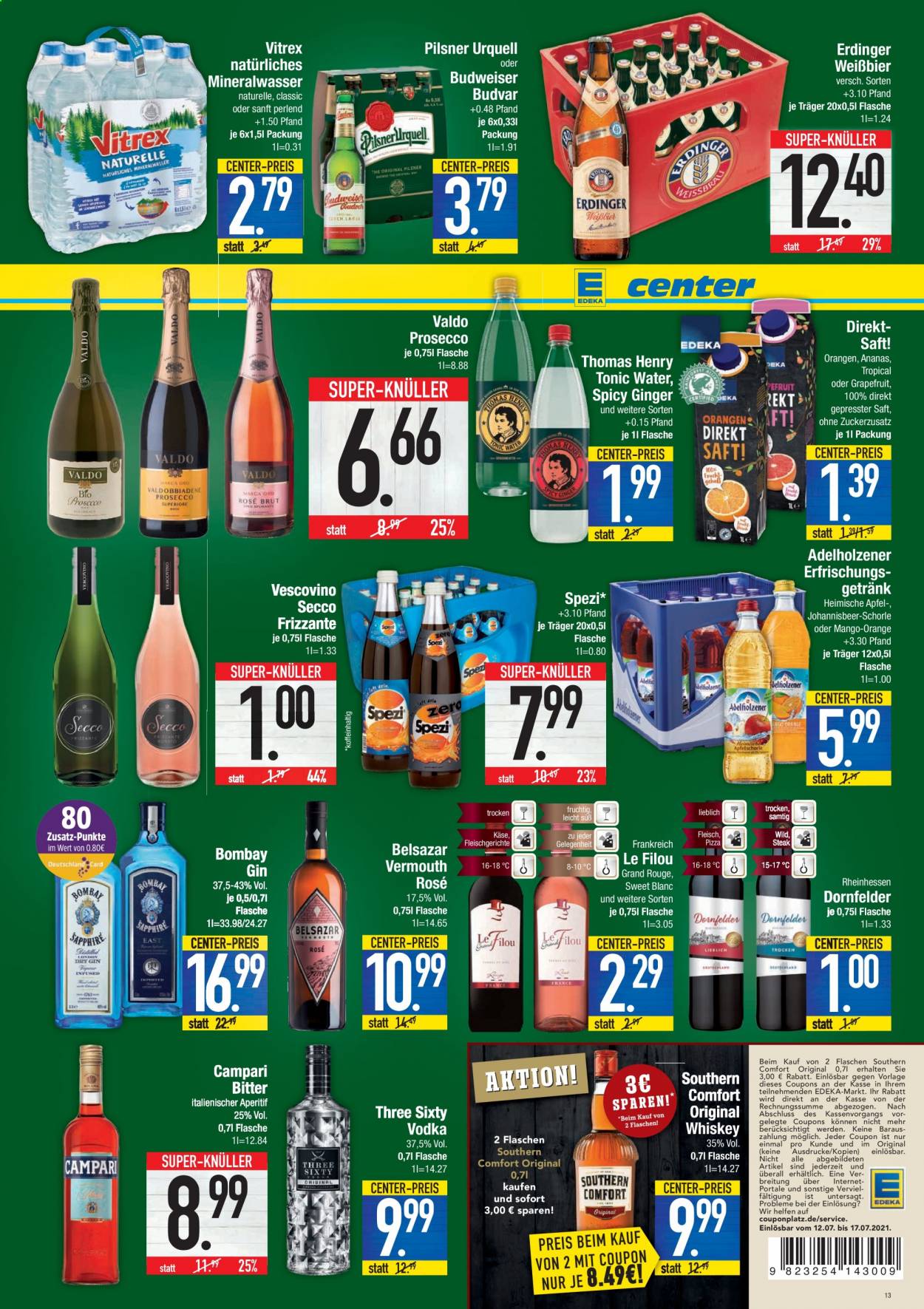 Edeka Prospekte  - 12.07.2021 - 17.07.2021. Seite 13