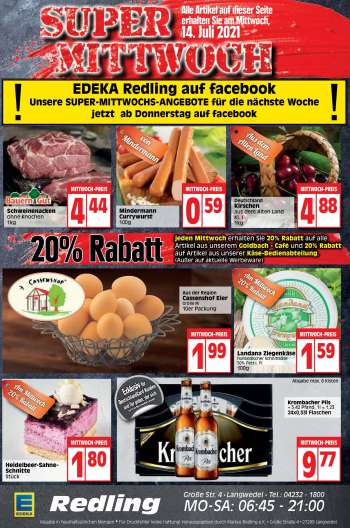 Prospekte Edeka - 12.7.2021 - 17.7.2021.