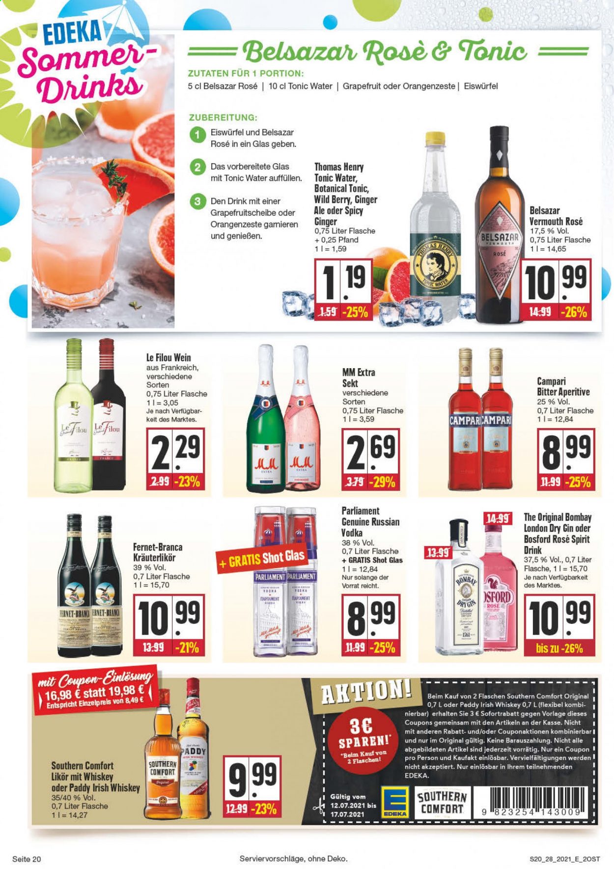Edeka Prospekte  - 12.07.2021 - 17.07.2021. Seite 20