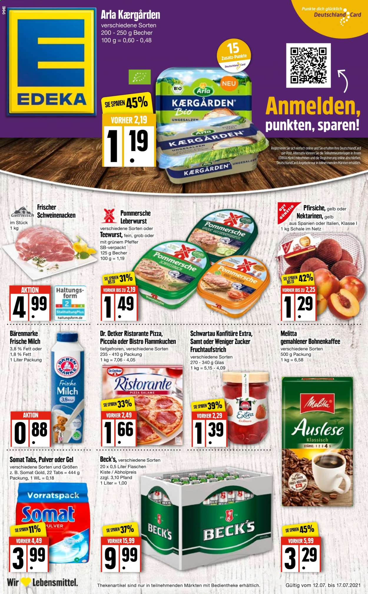 Edeka Prospekte  - 12.07.2021 - 17.07.2021. Seite 1