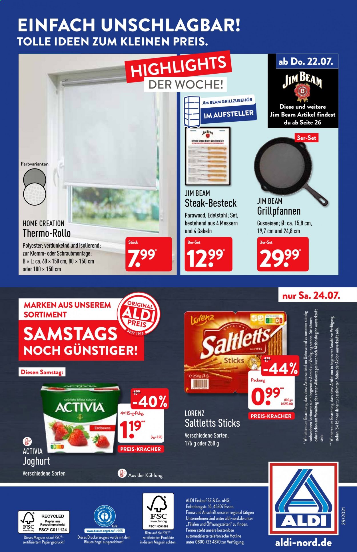 ALDI Nord Prospekte  - 19.07.2021 - 24.07.2021. Seite 36