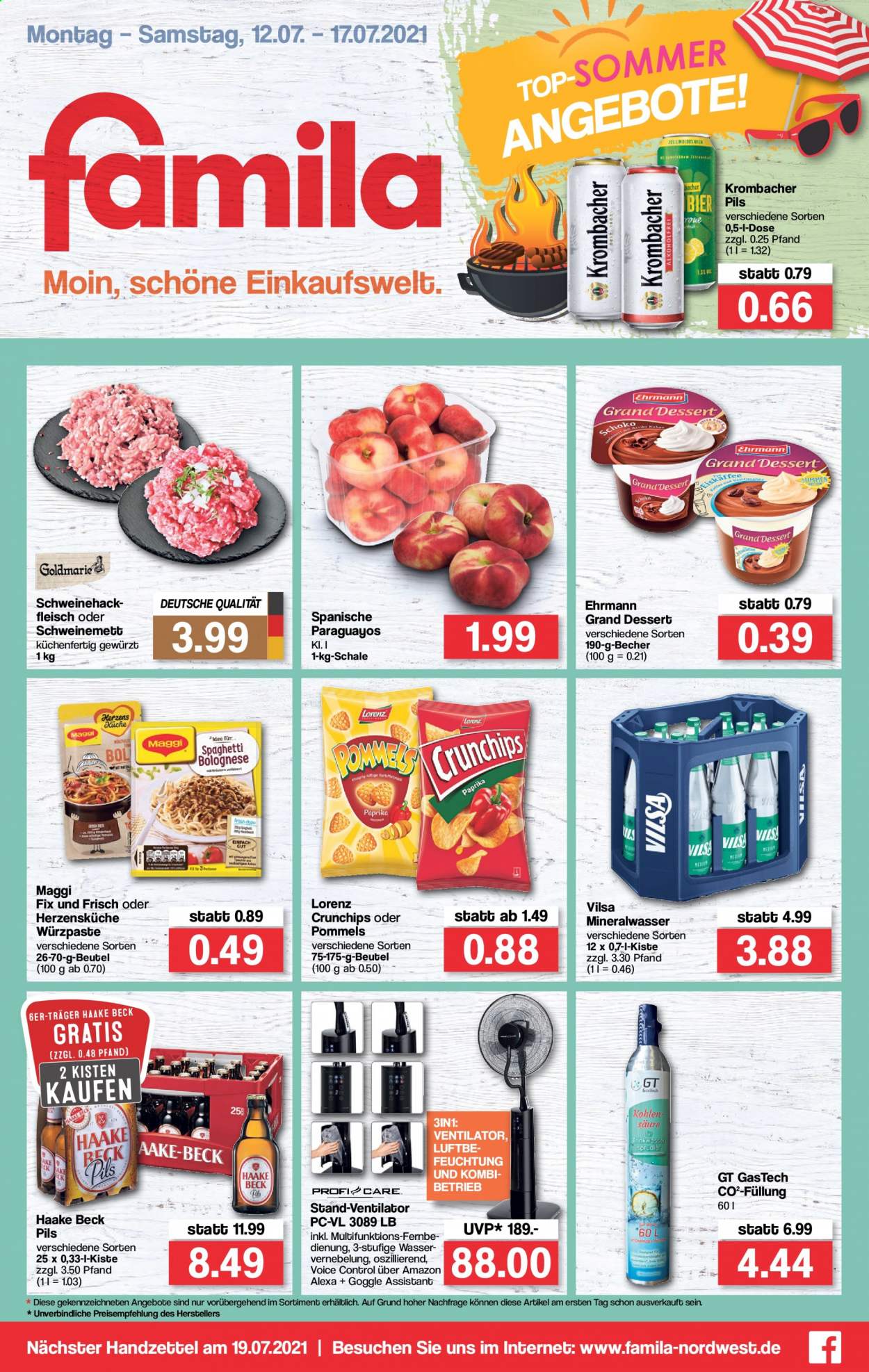 famila Prospekte  - 12.07.2021 - 17.07.2021. Seite 1