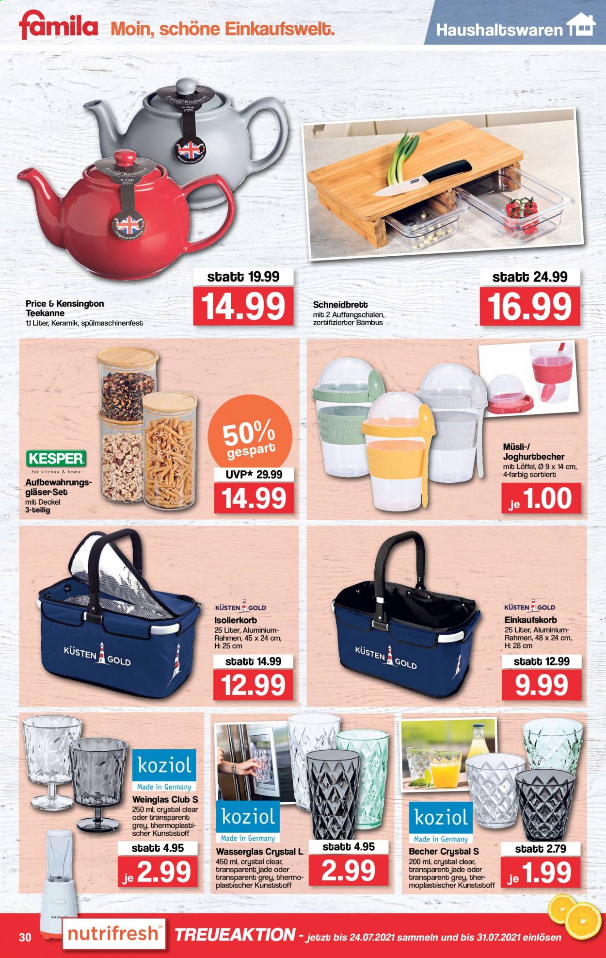famila Prospekte  - 12.07.2021 - 17.07.2021. Seite 30