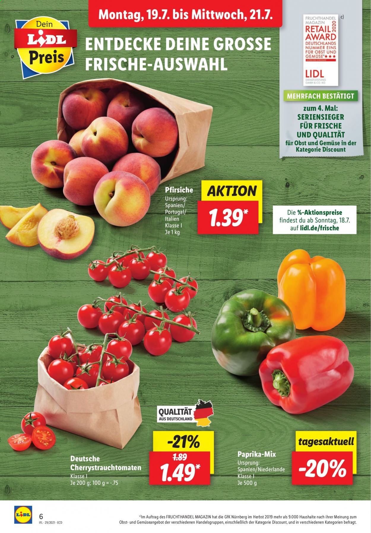 Lidl Prospekte  - 19.07.2021 - 24.07.2021. Seite 6