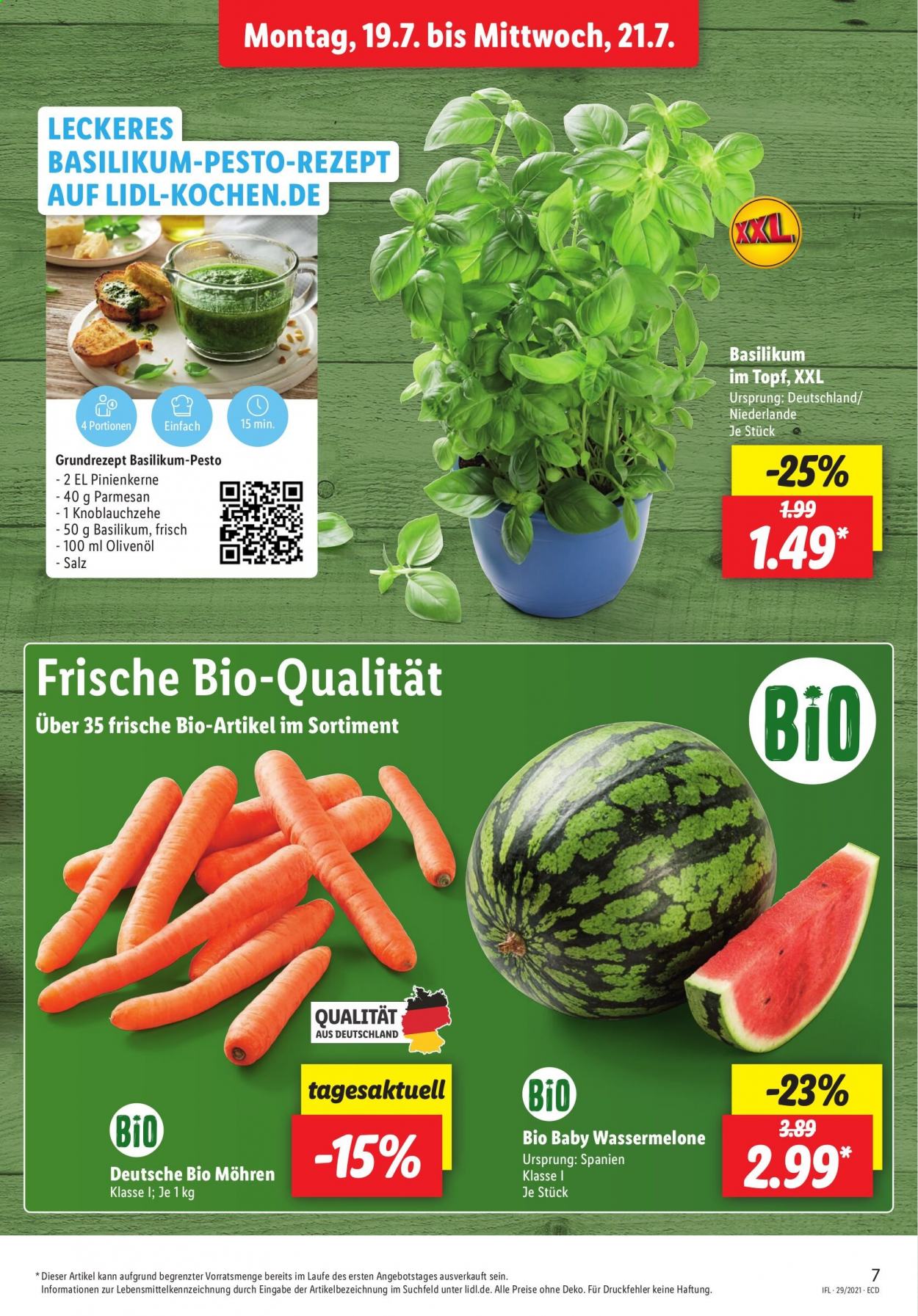 Lidl Prospekte  - 19.07.2021 - 24.07.2021. Seite 7