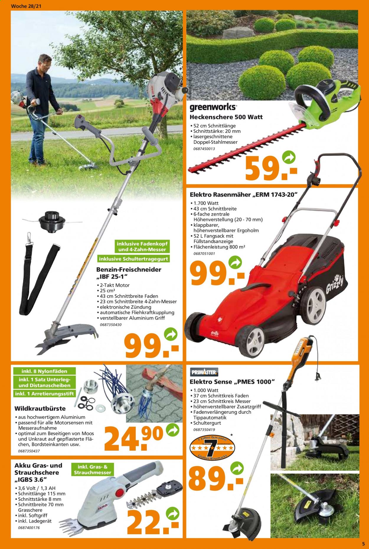 Globus Baumarkt Prospekte  - 12.07.2021 - 17.07.2021. Seite 5