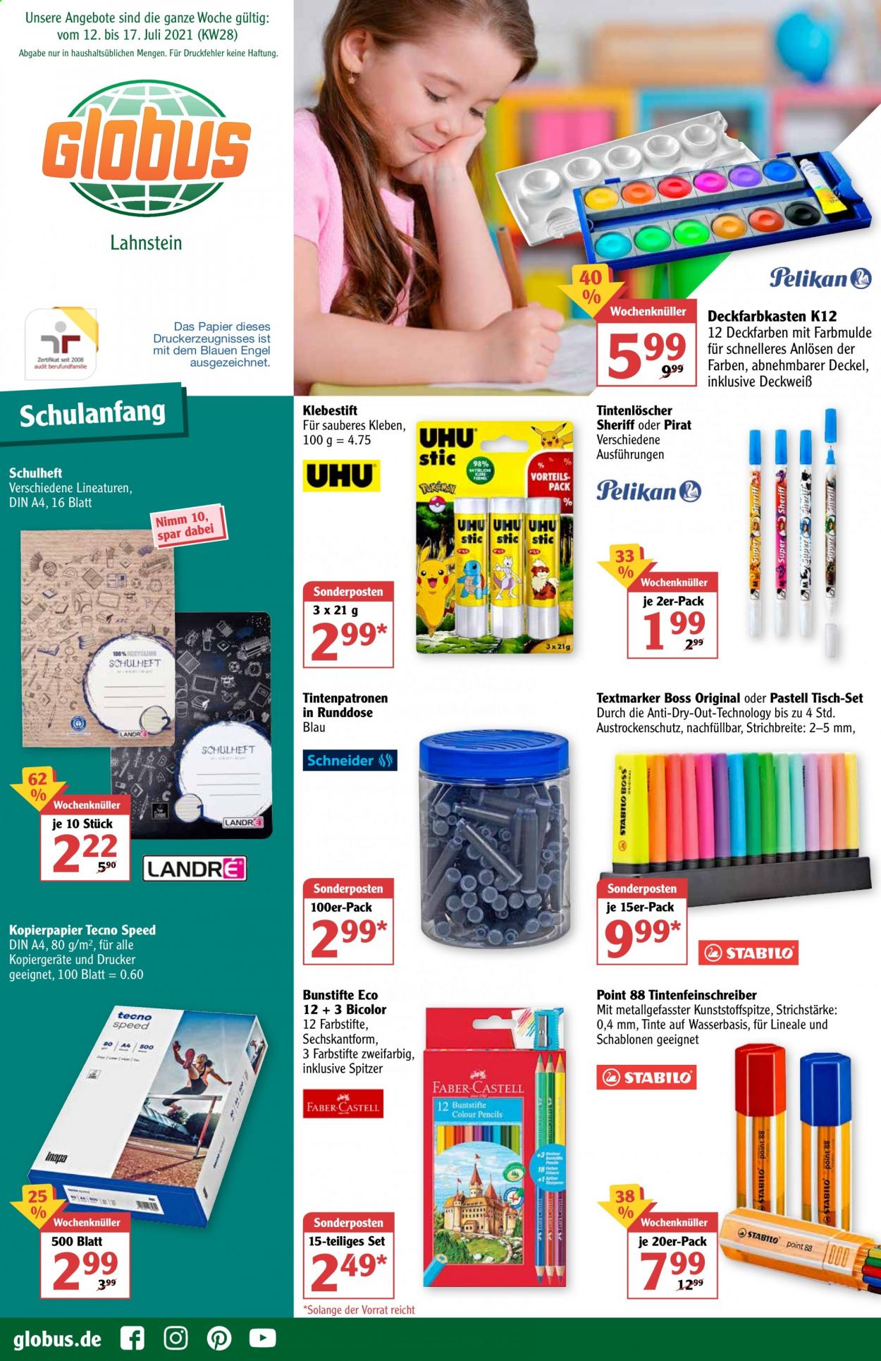 Globus Prospekte  - 12.07.2021 - 17.07.2021. Seite 1