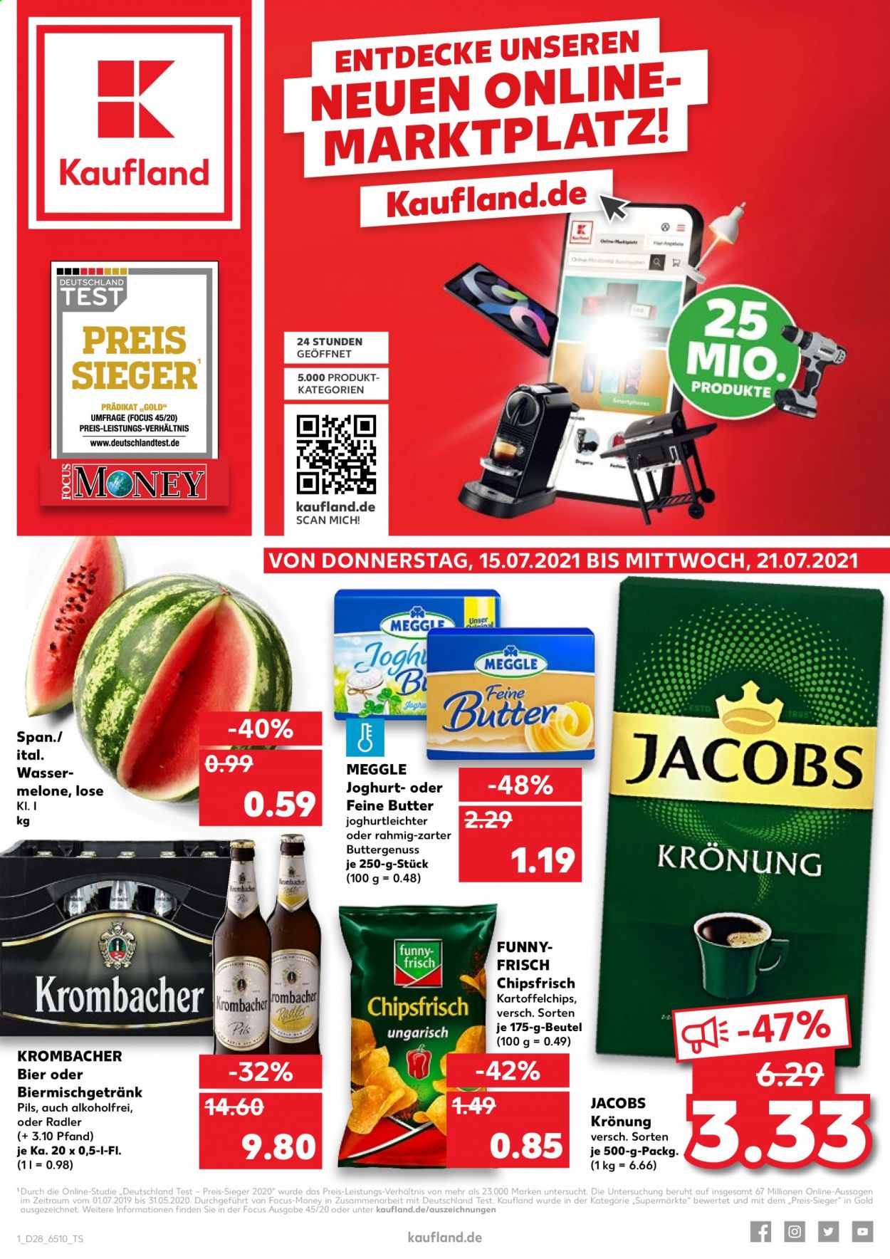 Kaufland Prospekte  - 15.07.2021 - 21.07.2021. Seite 1