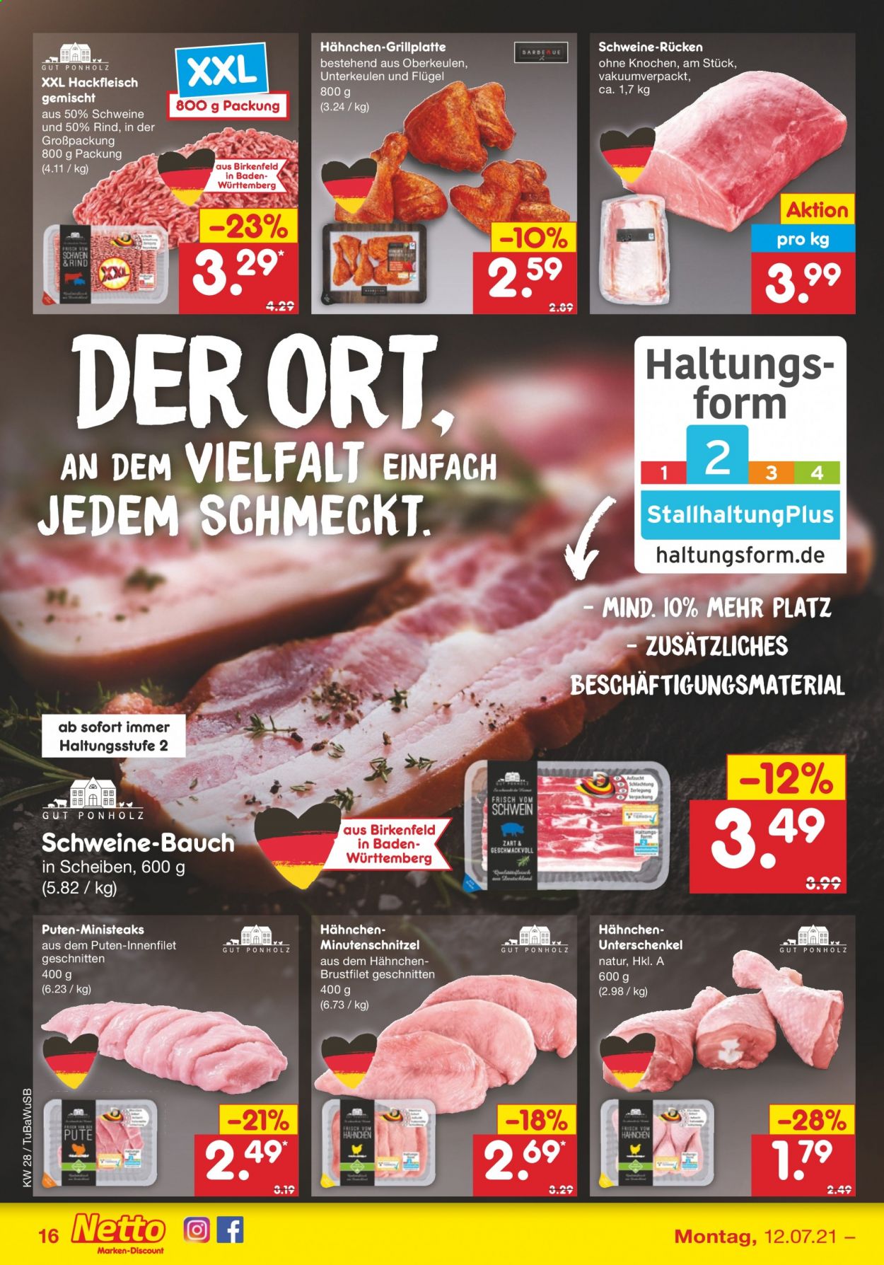 Netto Marken-Discount Prospekte  - 12.07.2021 - 17.07.2021. Seite 16