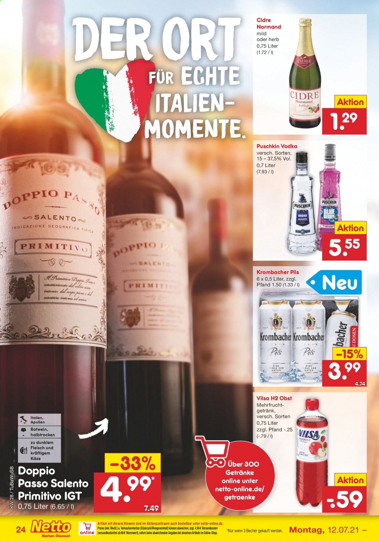 Netto Marken-Discount Prospekte  - 12.07.2021 - 17.07.2021. Seite 24