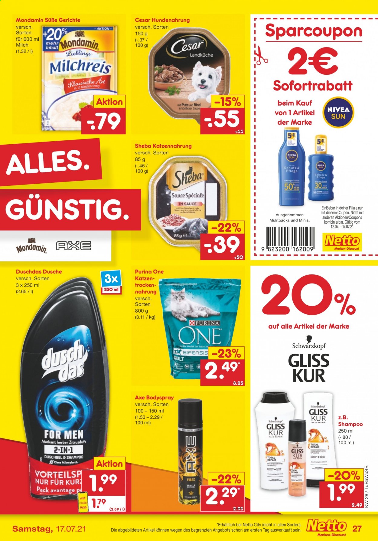 Netto Marken-Discount Prospekte  - 12.07.2021 - 17.07.2021. Seite 27