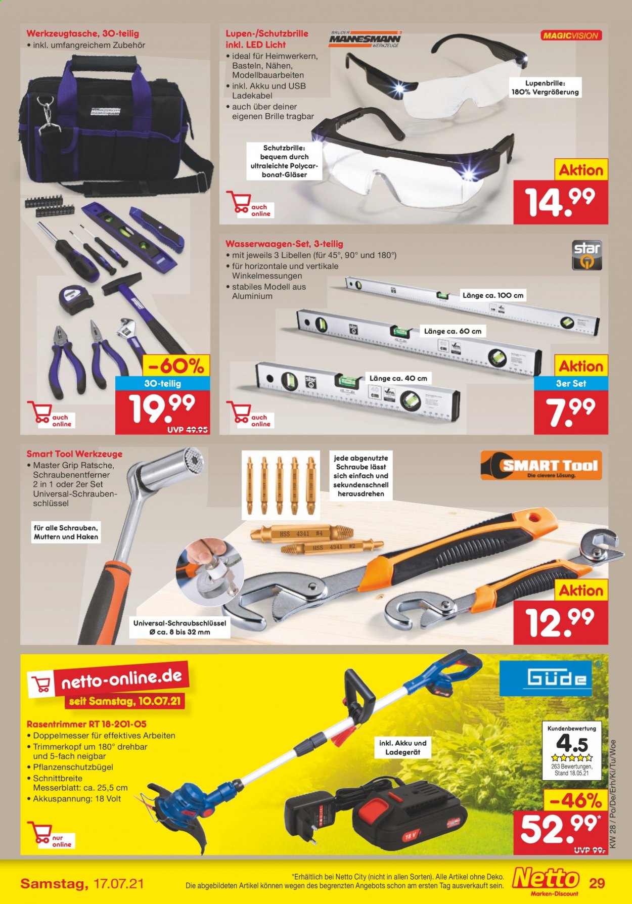 Netto Marken-Discount Prospekte  - 12.07.2021 - 17.07.2021. Seite 29