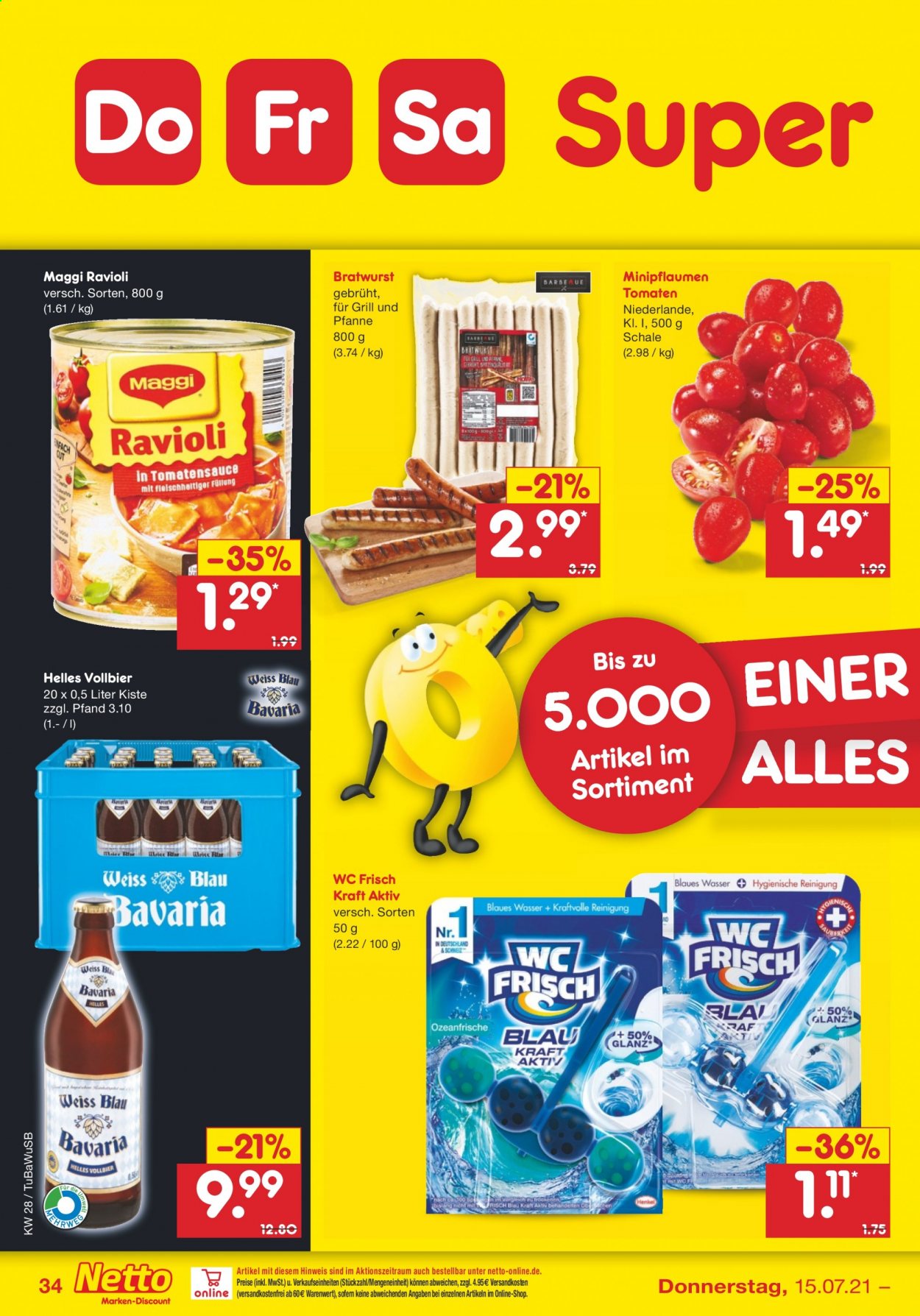 Netto Marken-Discount Prospekte  - 12.07.2021 - 17.07.2021. Seite 34