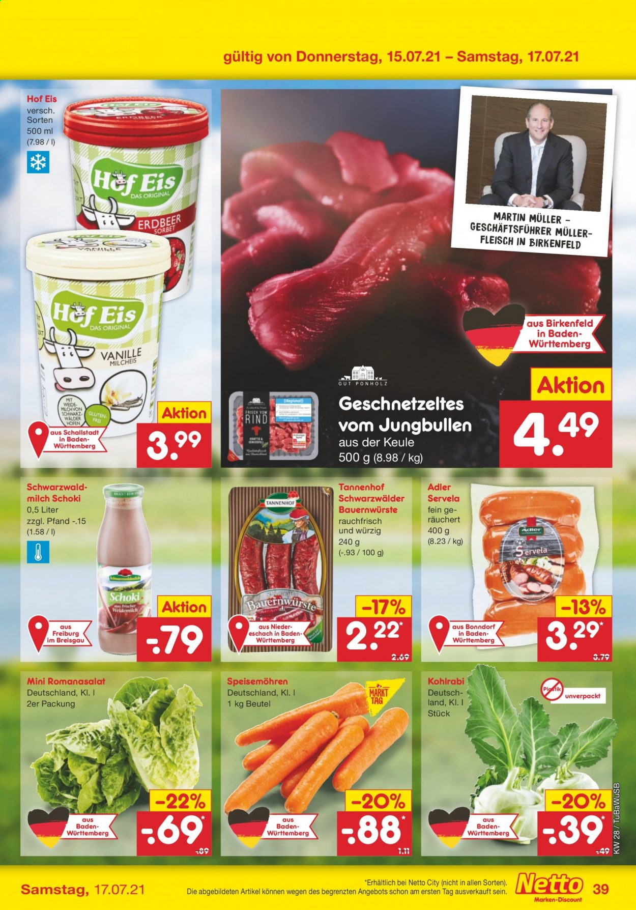 Netto Marken-Discount Prospekte  - 12.07.2021 - 17.07.2021. Seite 39