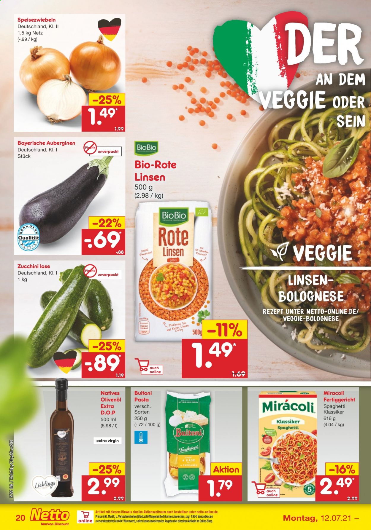 Netto Marken-Discount Prospekte  - 12.07.2021 - 17.07.2021. Seite 20