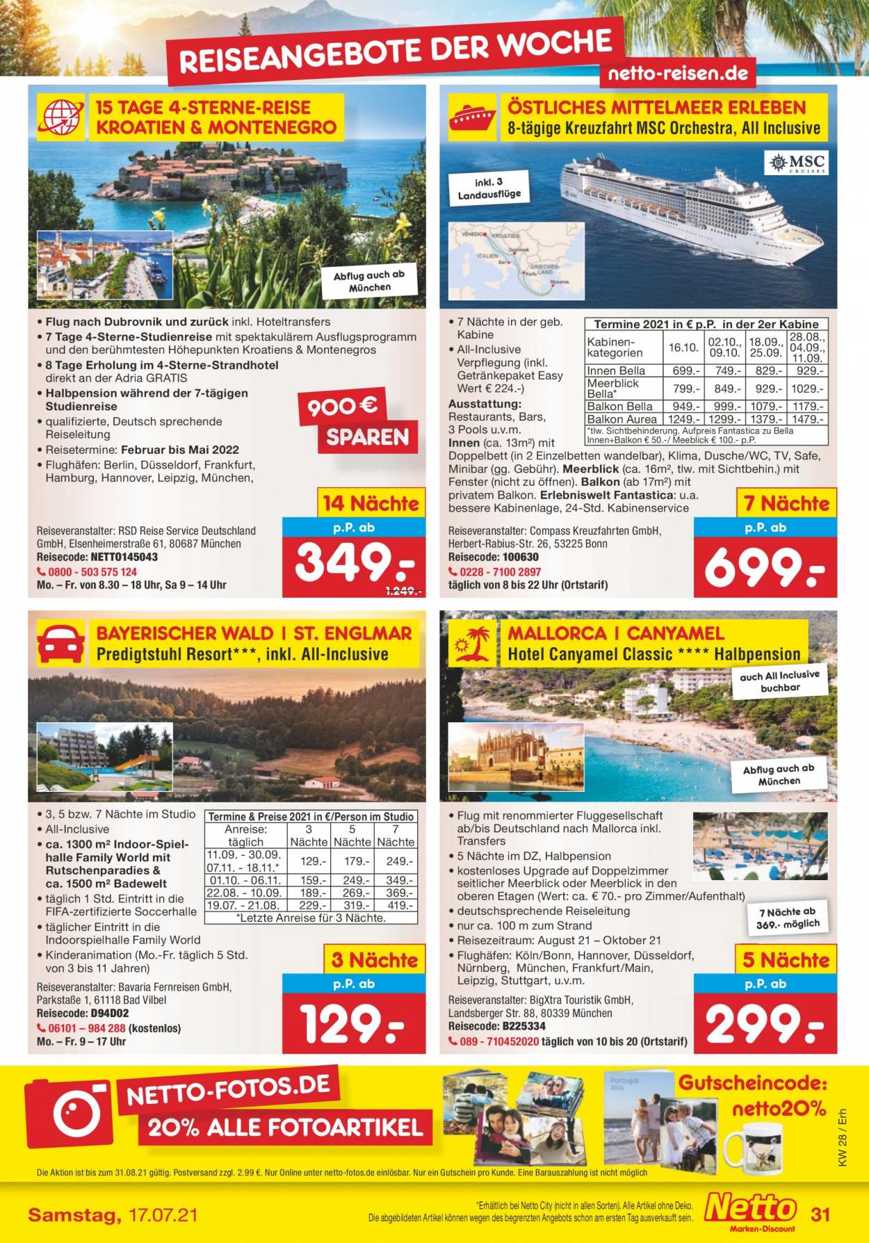 Netto Marken-Discount Prospekte  - 12.07.2021 - 17.07.2021. Seite 31