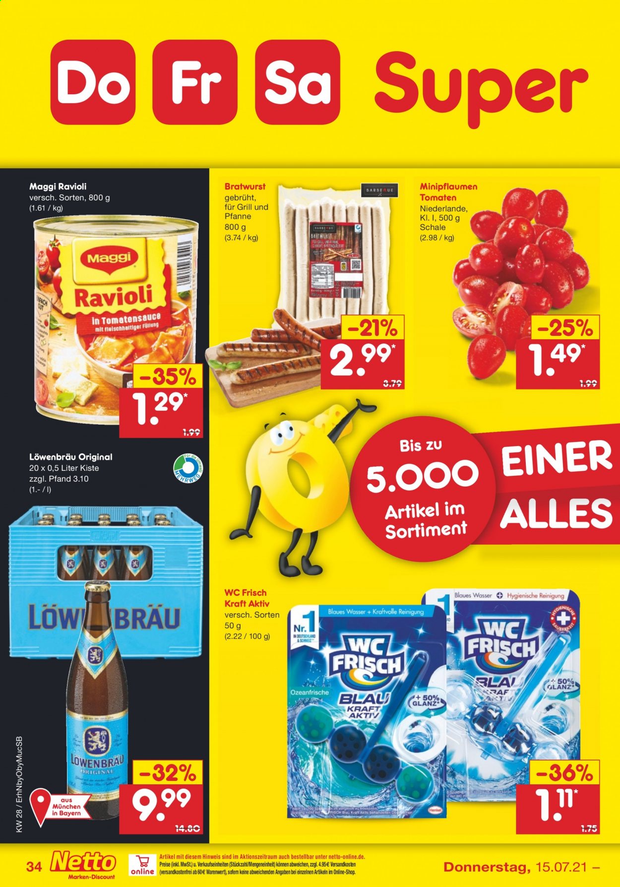 Netto Marken-Discount Prospekte  - 12.07.2021 - 17.07.2021. Seite 34