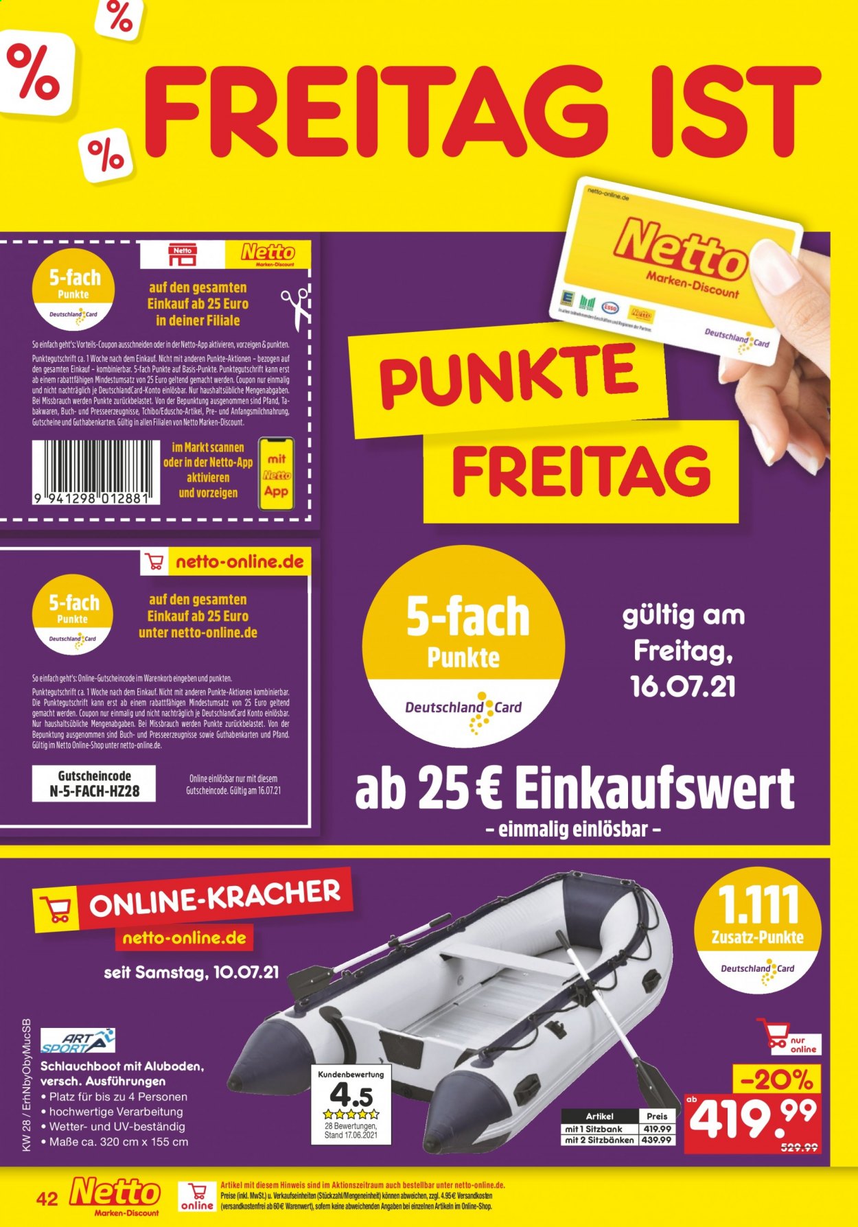 Netto Marken-Discount Prospekte  - 12.07.2021 - 17.07.2021. Seite 42
