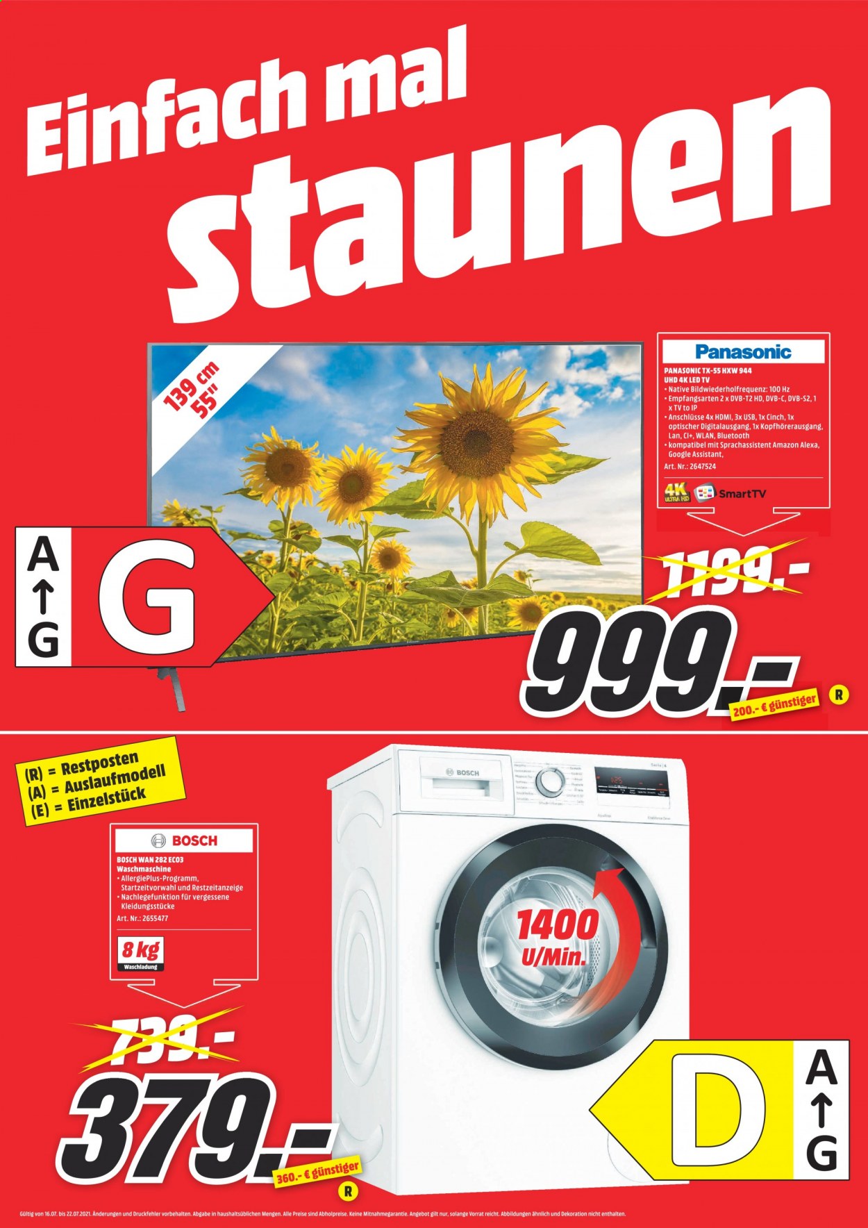 MediaMarkt Prospekte  - 16.07.2021 - 22.07.2021. Seite 1