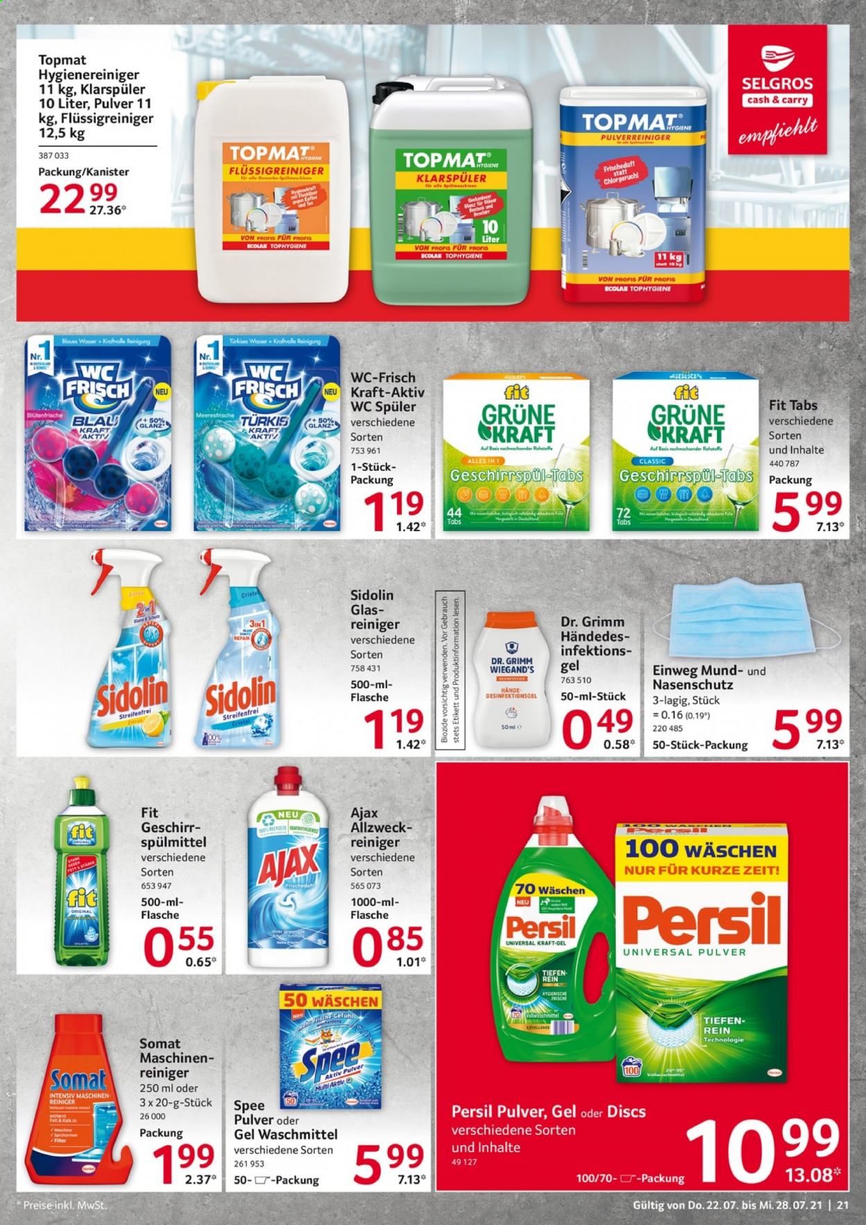 Selgros Prospekte  - 22.07.2021 - 28.07.2021. Seite 21